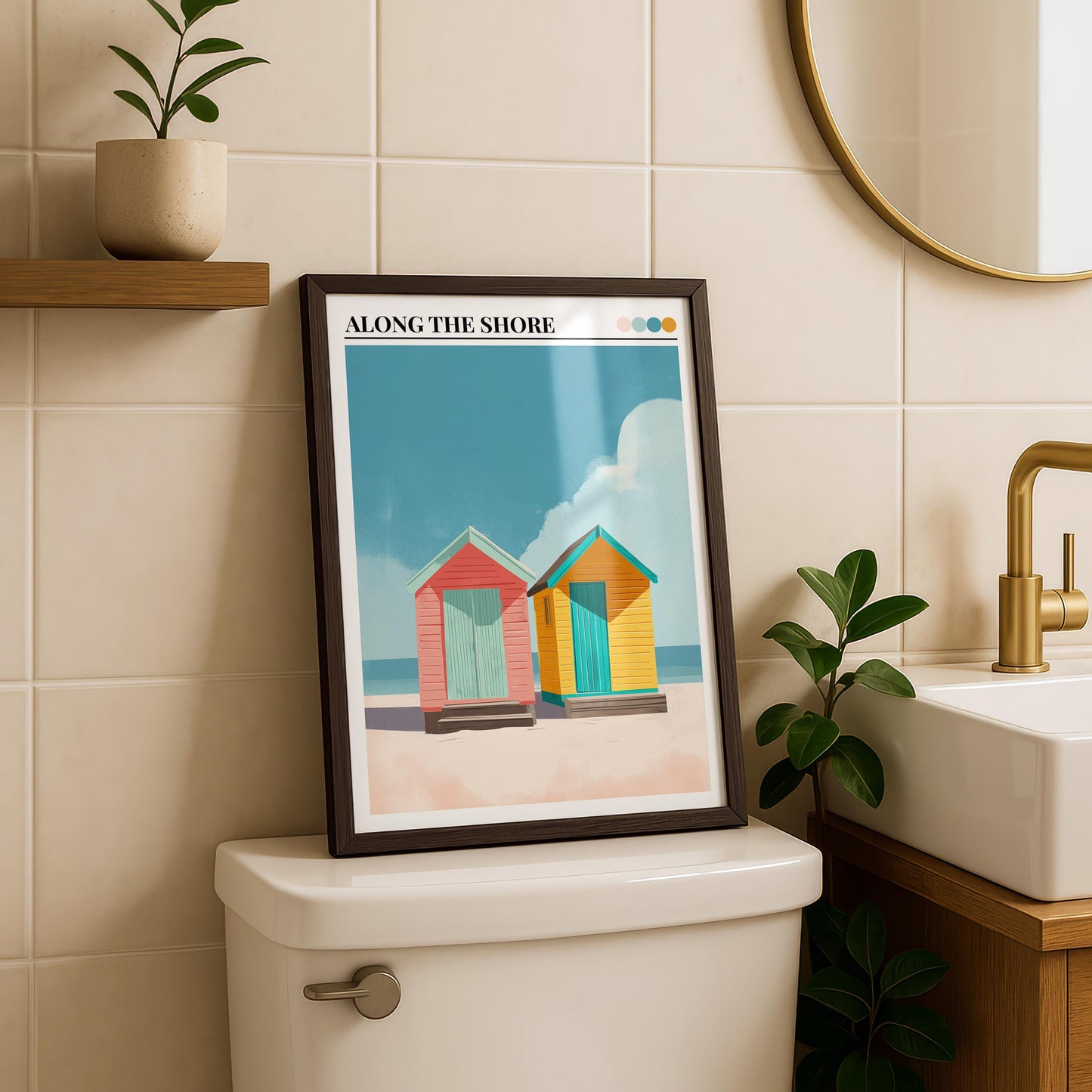 Bathroom Wall Art | Beach Hut Wall Art