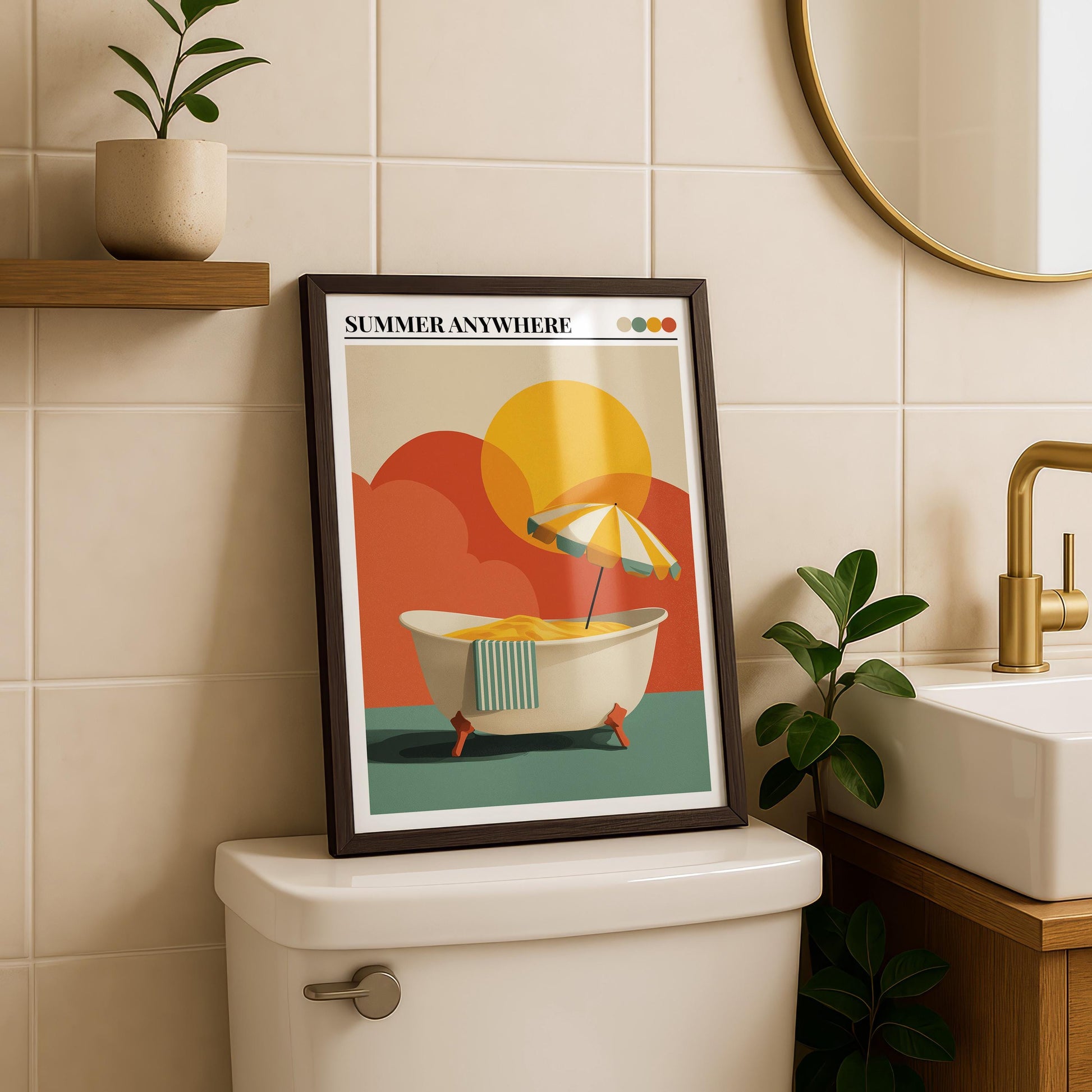 Bathroom Wall Art | Bold Dopamine Decor