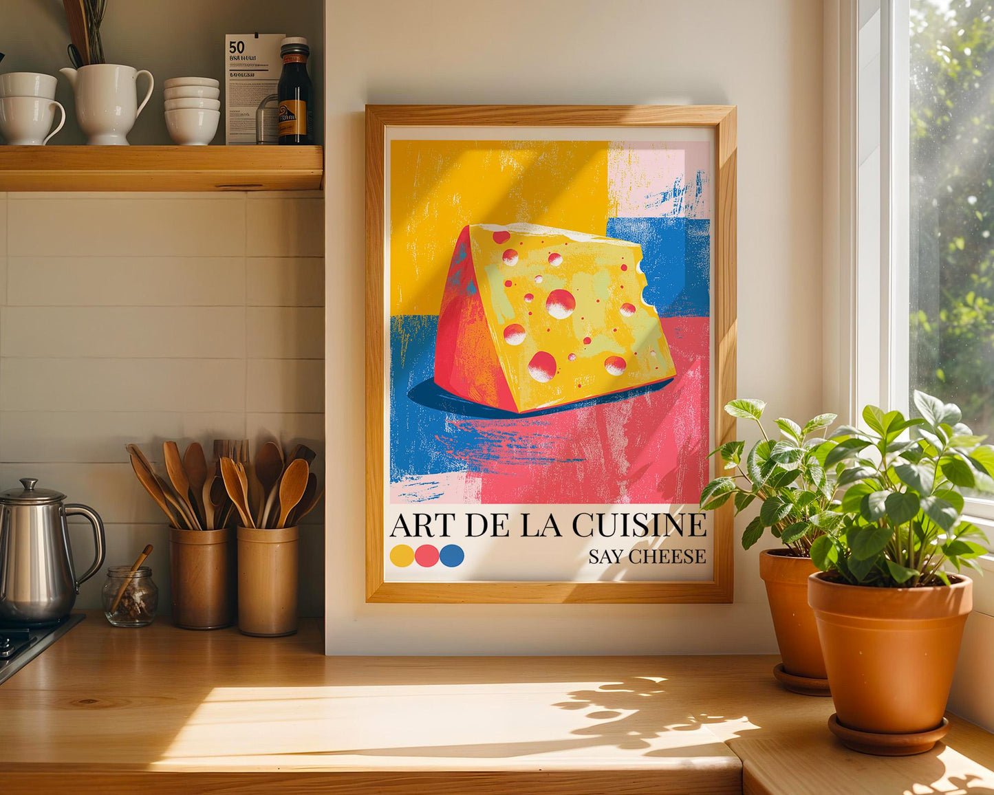 Kitchen Wall Art | Cheese Kitchen Wall Art