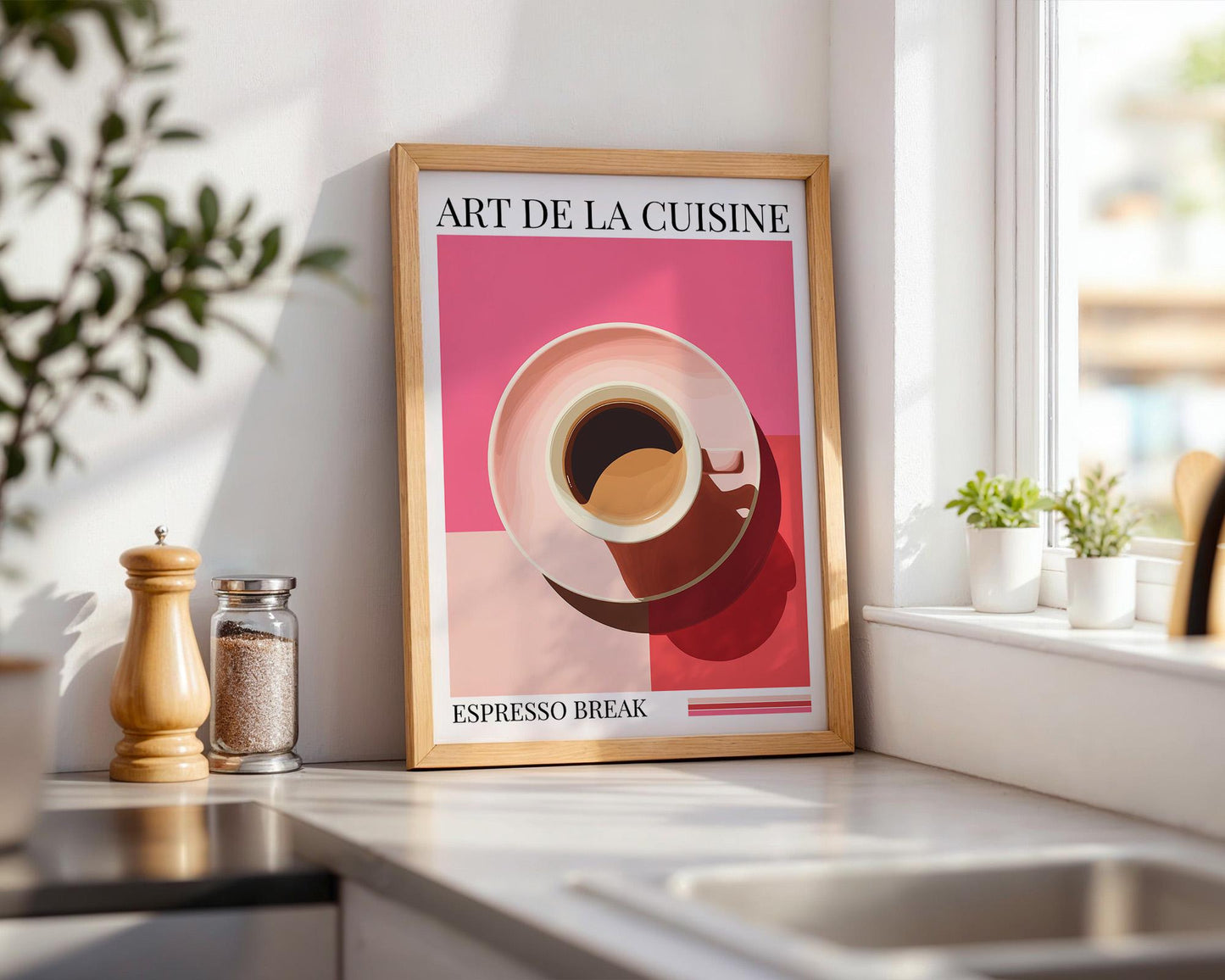 Kitchen Wall Art | Bold Espresso Print