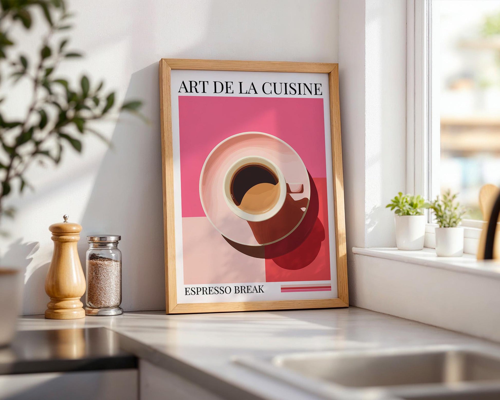 Kitchen Wall Art | Bold Espresso Print