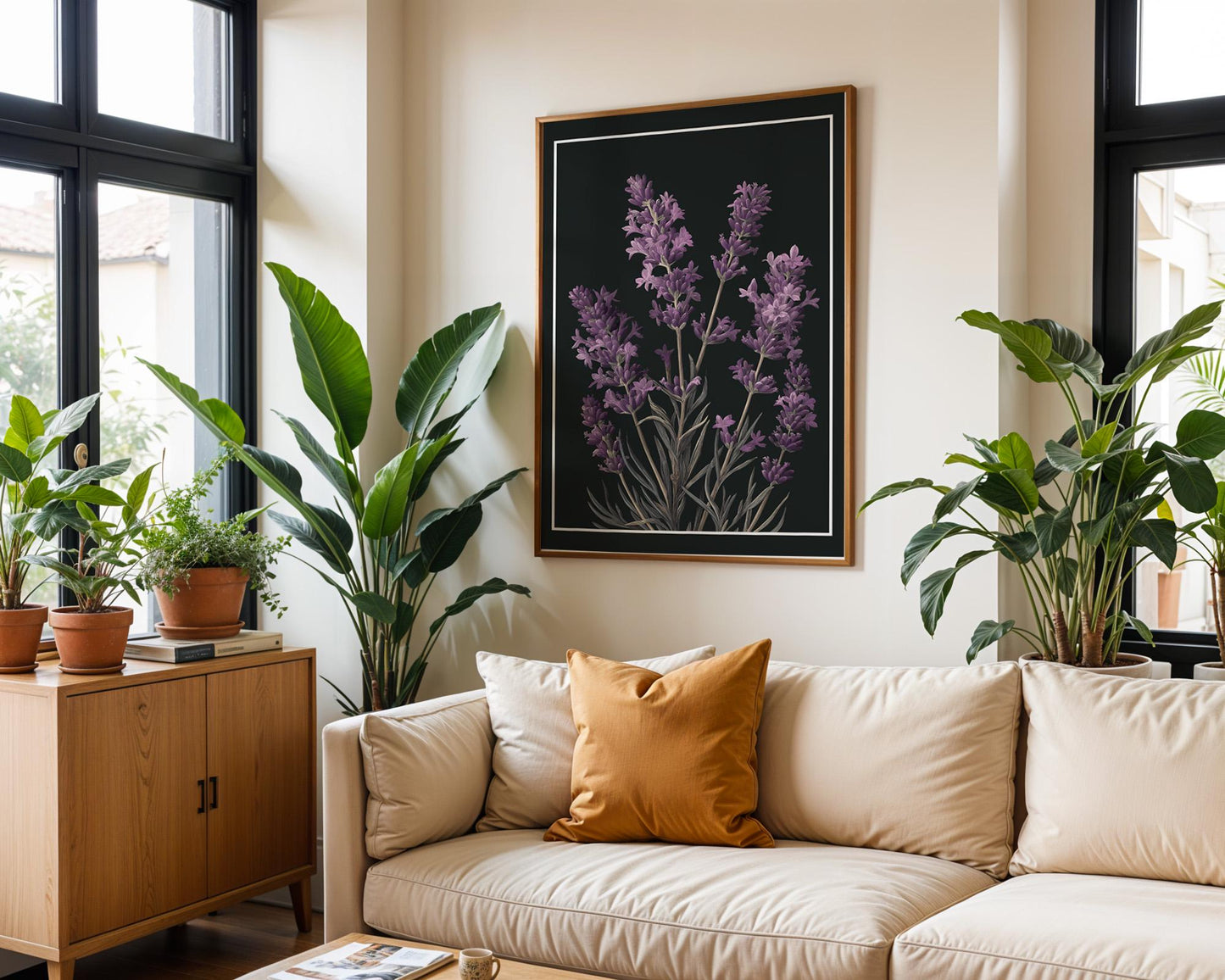 Flower Wall Decor | Lavender Floral Poster