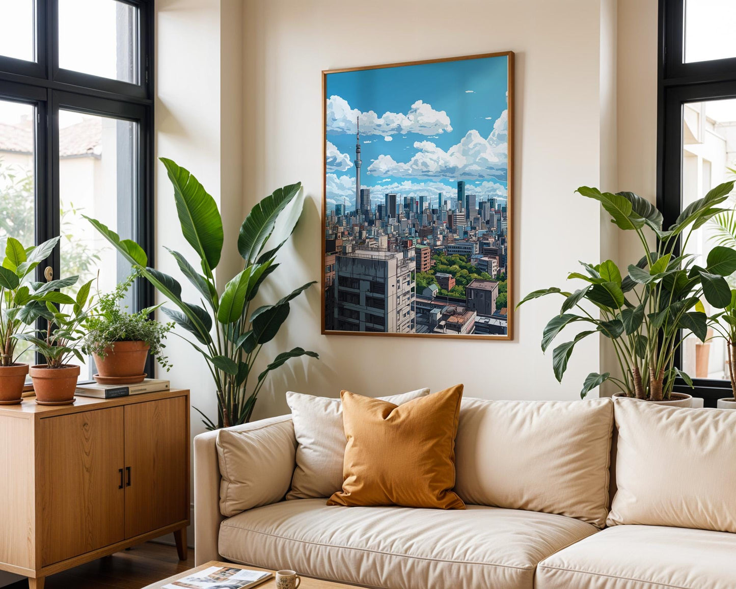Japanese Wall Art | Anime Tokyo Skyline Poster