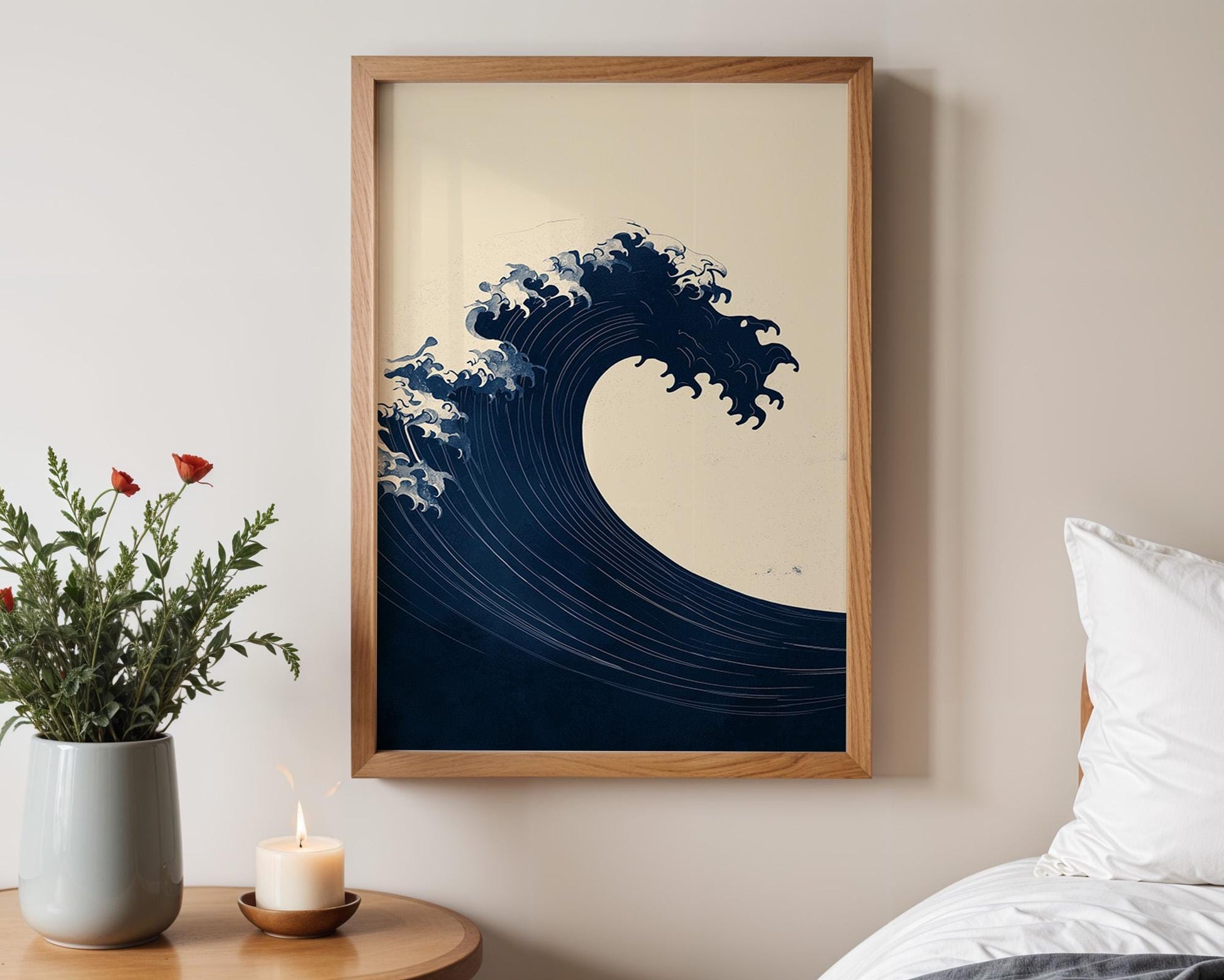 Japanese Wall Art | Japanese Ocean Wave Art