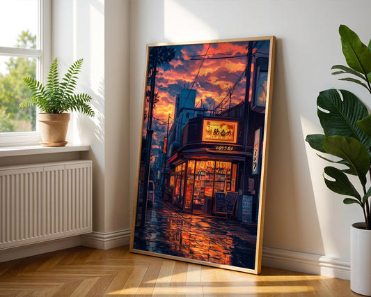 Japanese Wall Art | Japanese Cityscape Poster