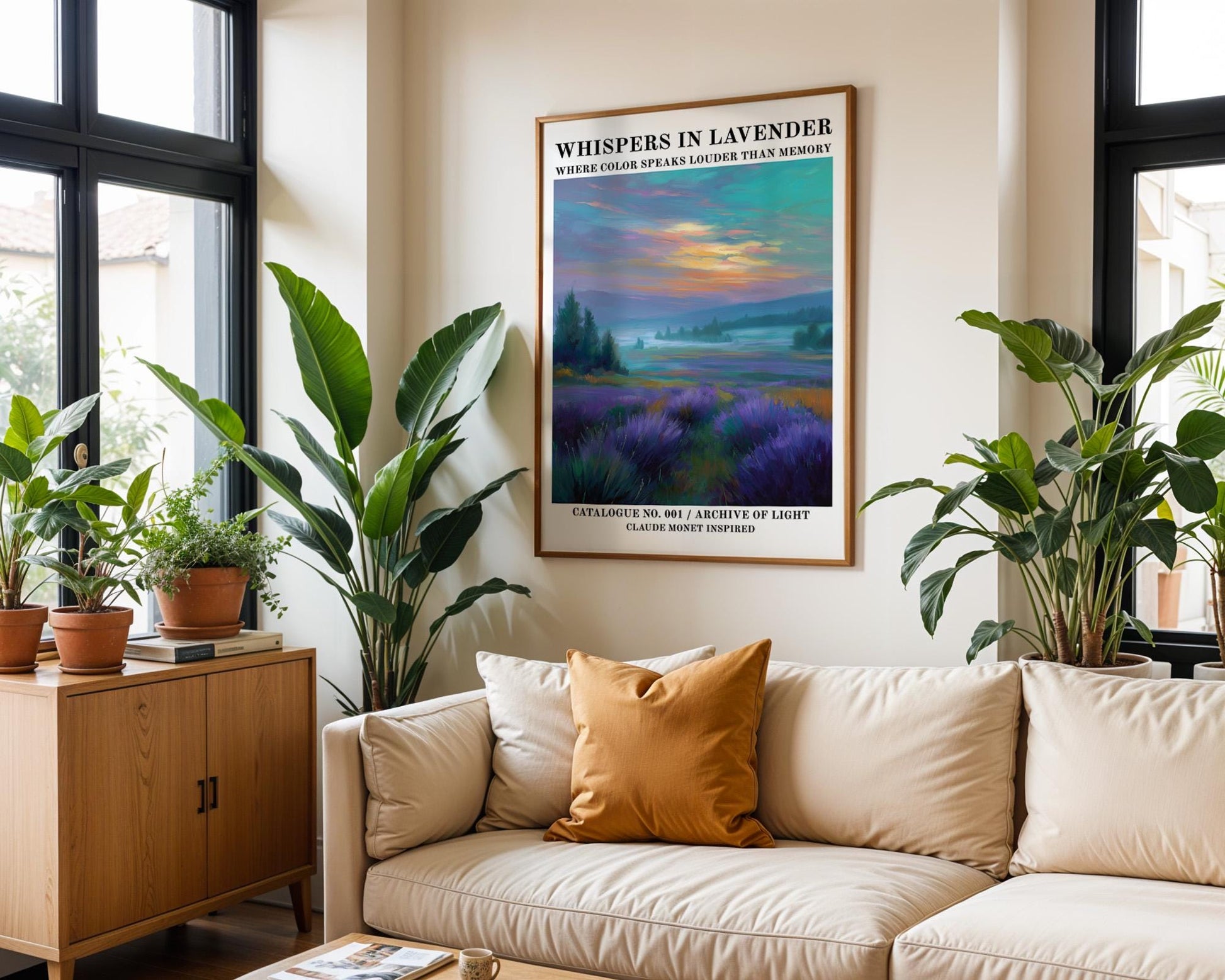 Gallery Wall Art | Claude Monet Inspired Poster