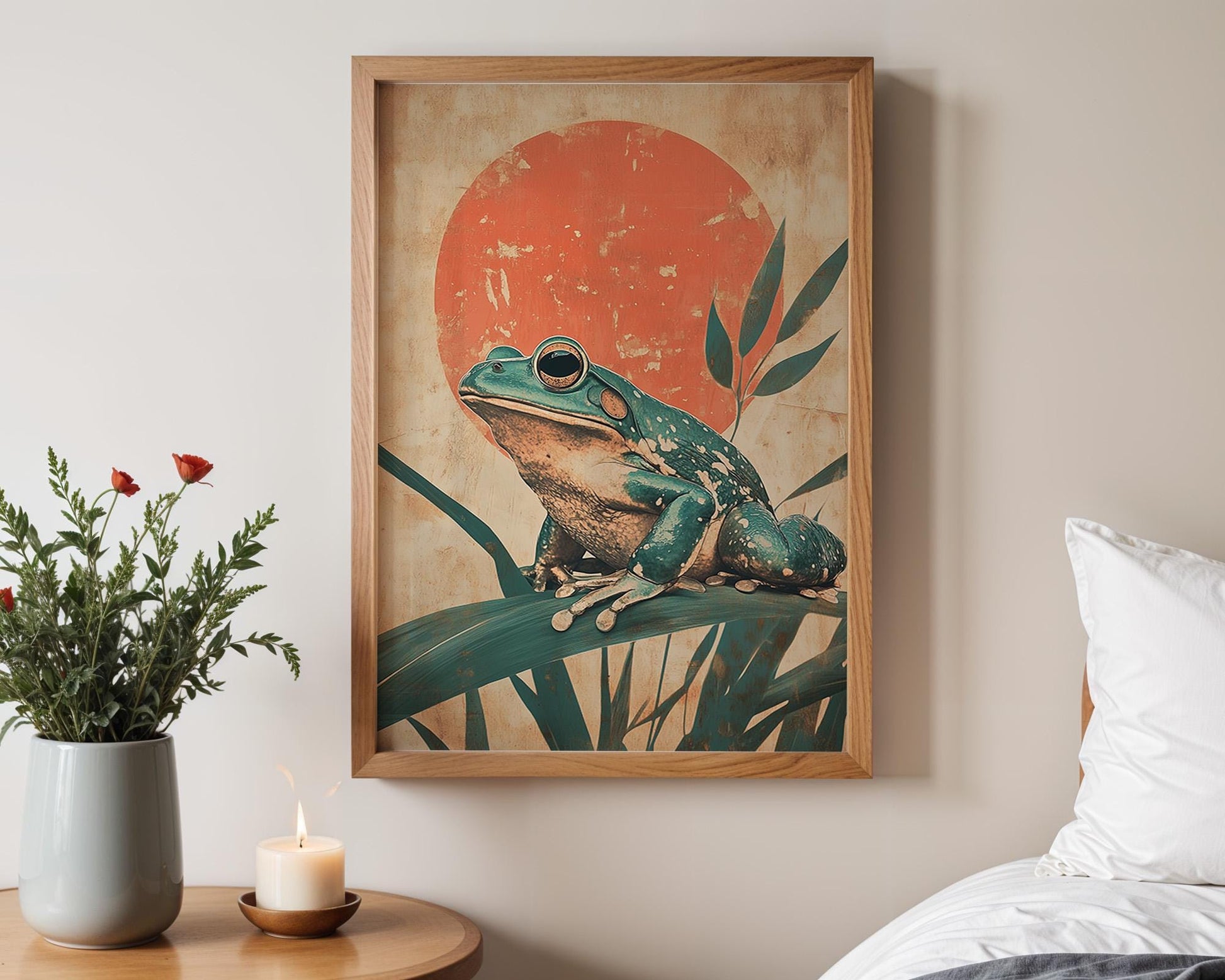 Japanese Wall Art | Japanese Frog Art Print