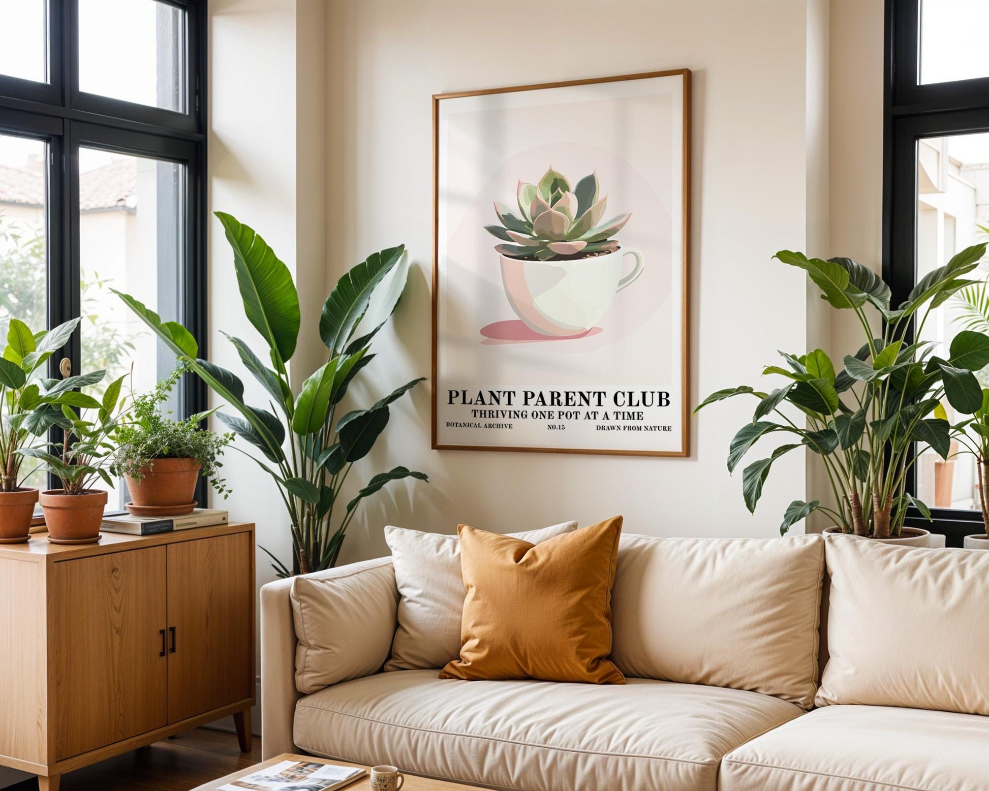 Flower Wall Decor | Minimalistic Plant Decor