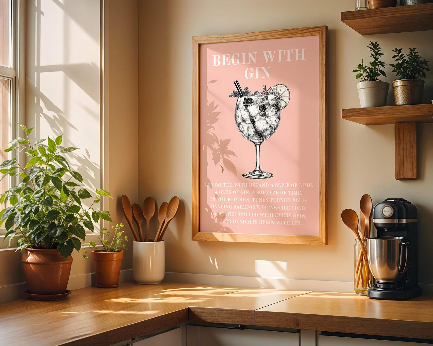 Kitchen Wall Art | Gin Poster