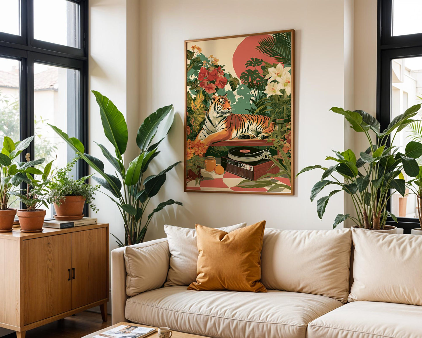 Dopamine Decor | Quirky Animal Tiger Print