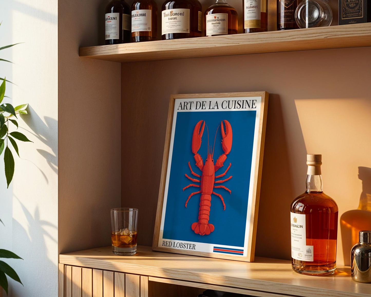 Kitchen Wall Art | Red Lobster Wall Art
