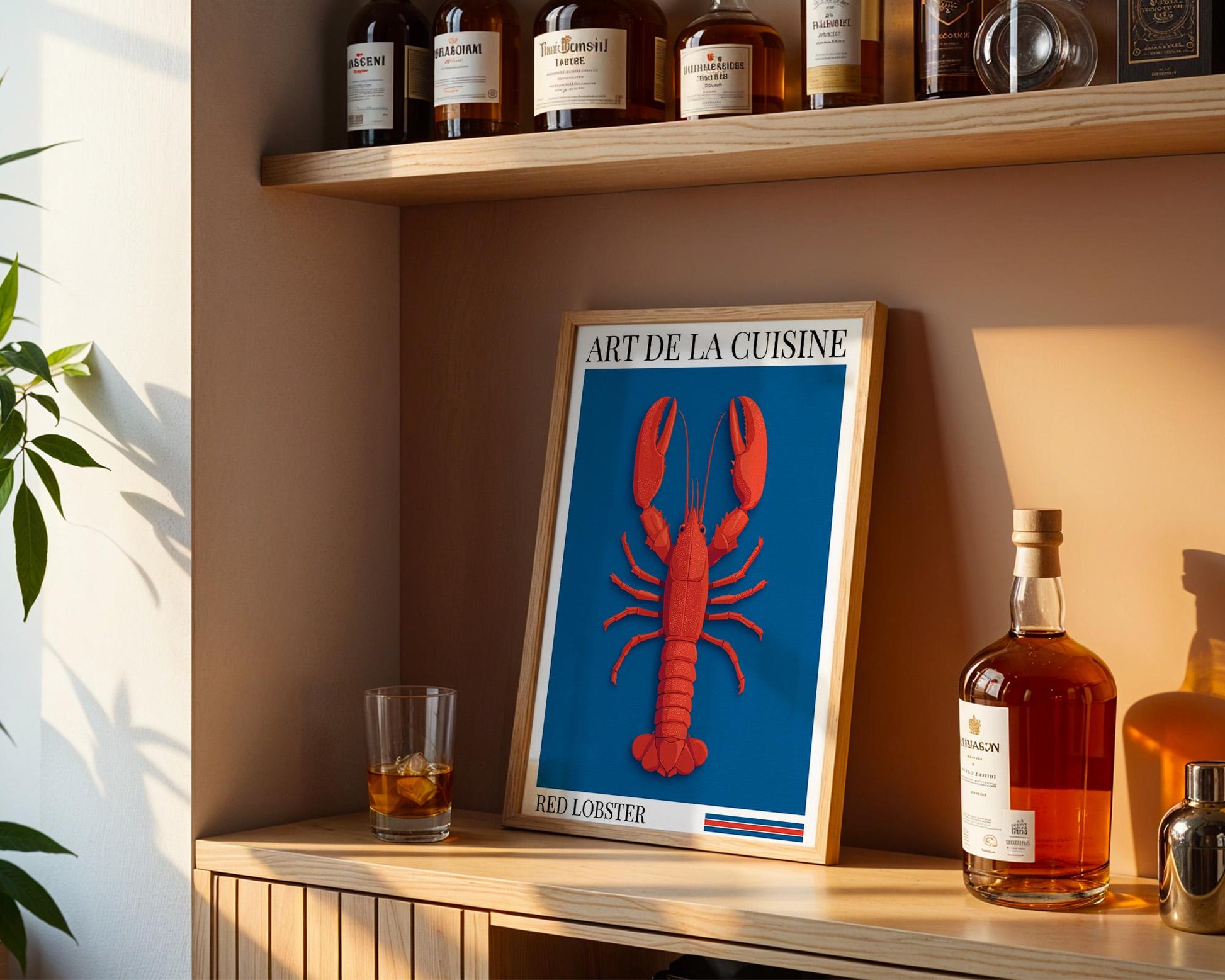 Kitchen Wall Art | Red Lobster Wall Art