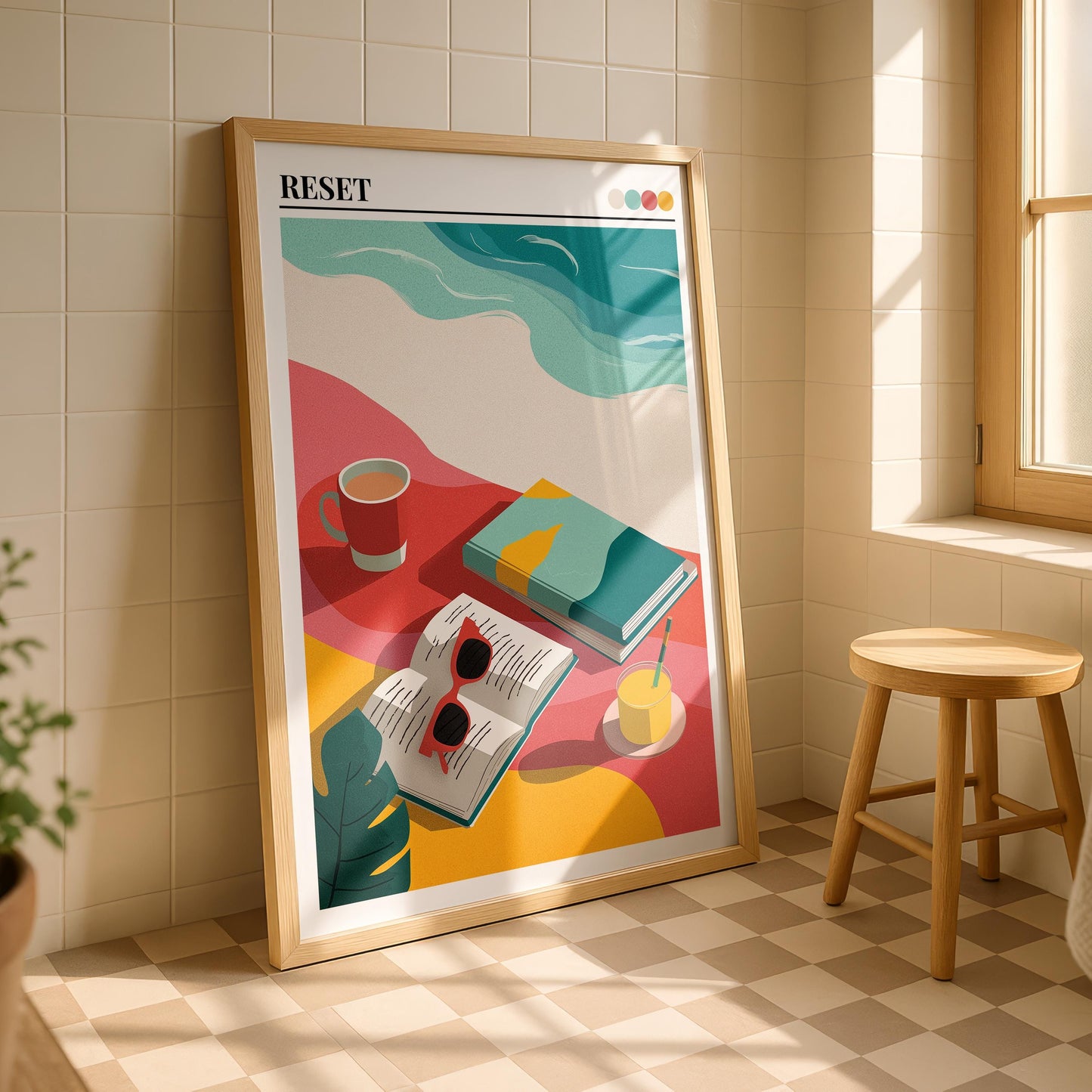Bathroom Wall Art | Beach Bathroom Art Print