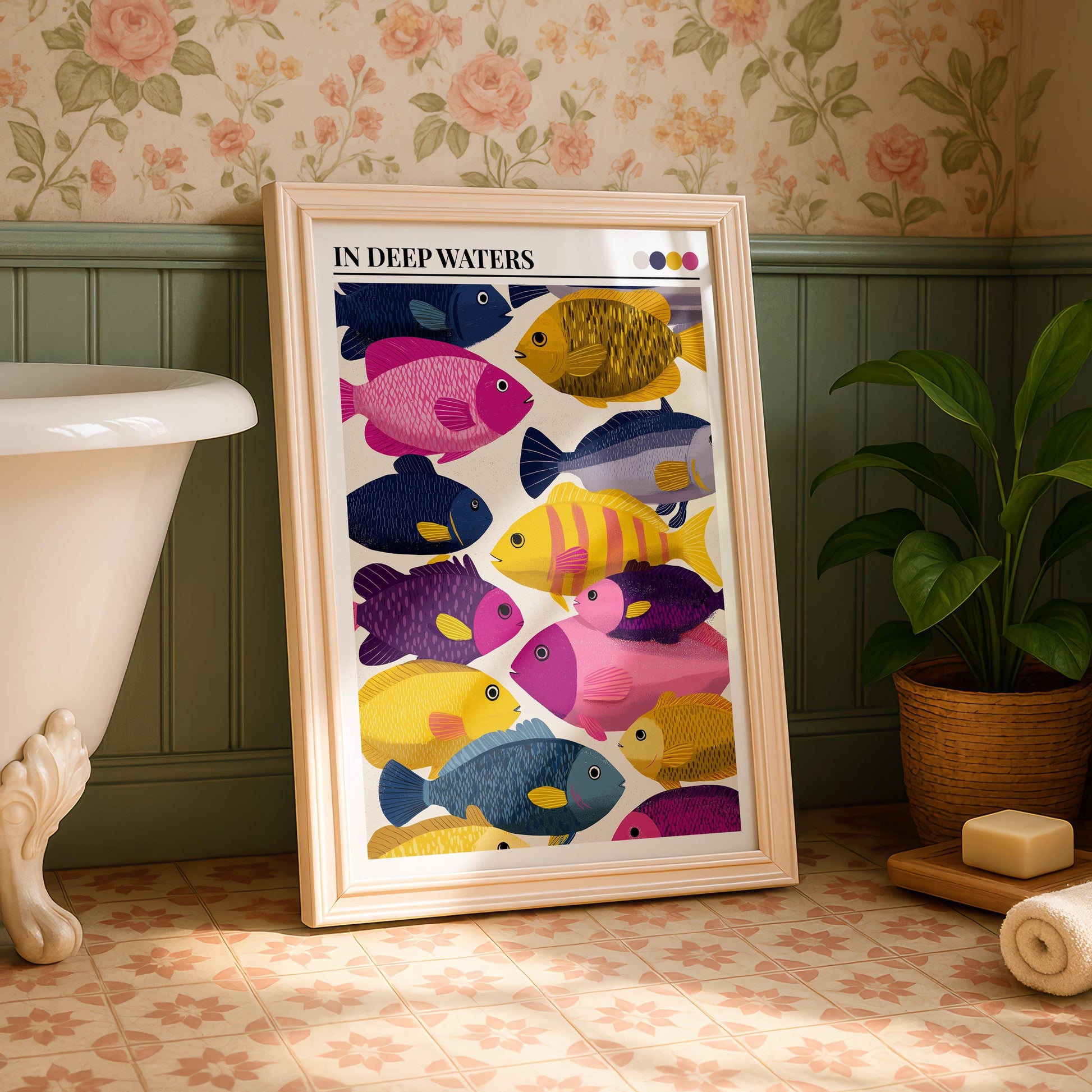 Bathroom Wall Art | Fish Bathroom Wall Art