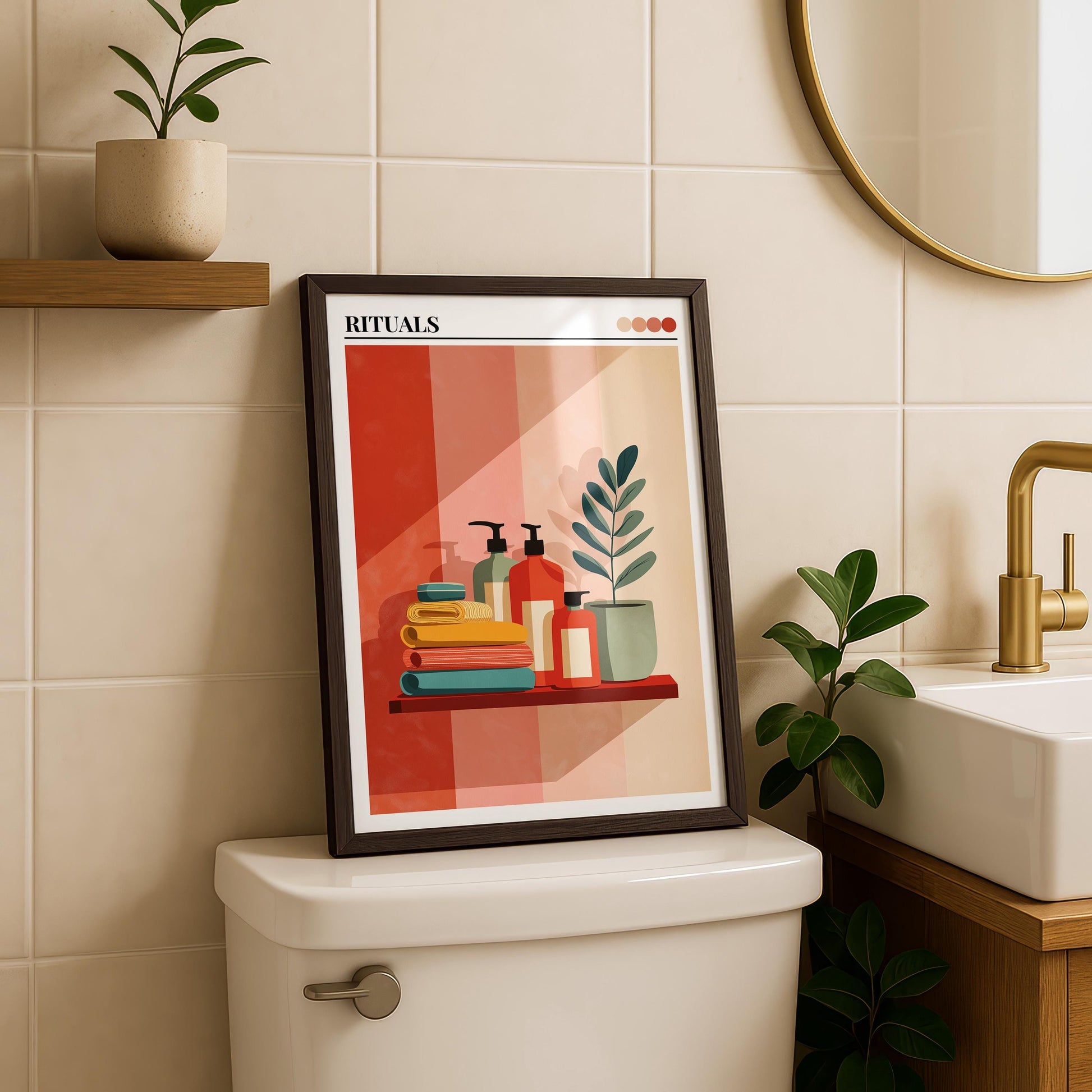Bathroom Wall Art | Bold Maximalist Print