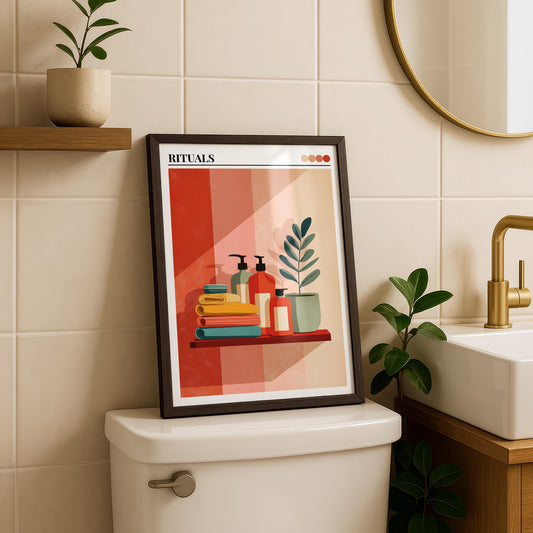 Bathroom Wall Art | Bold Maximalist Print