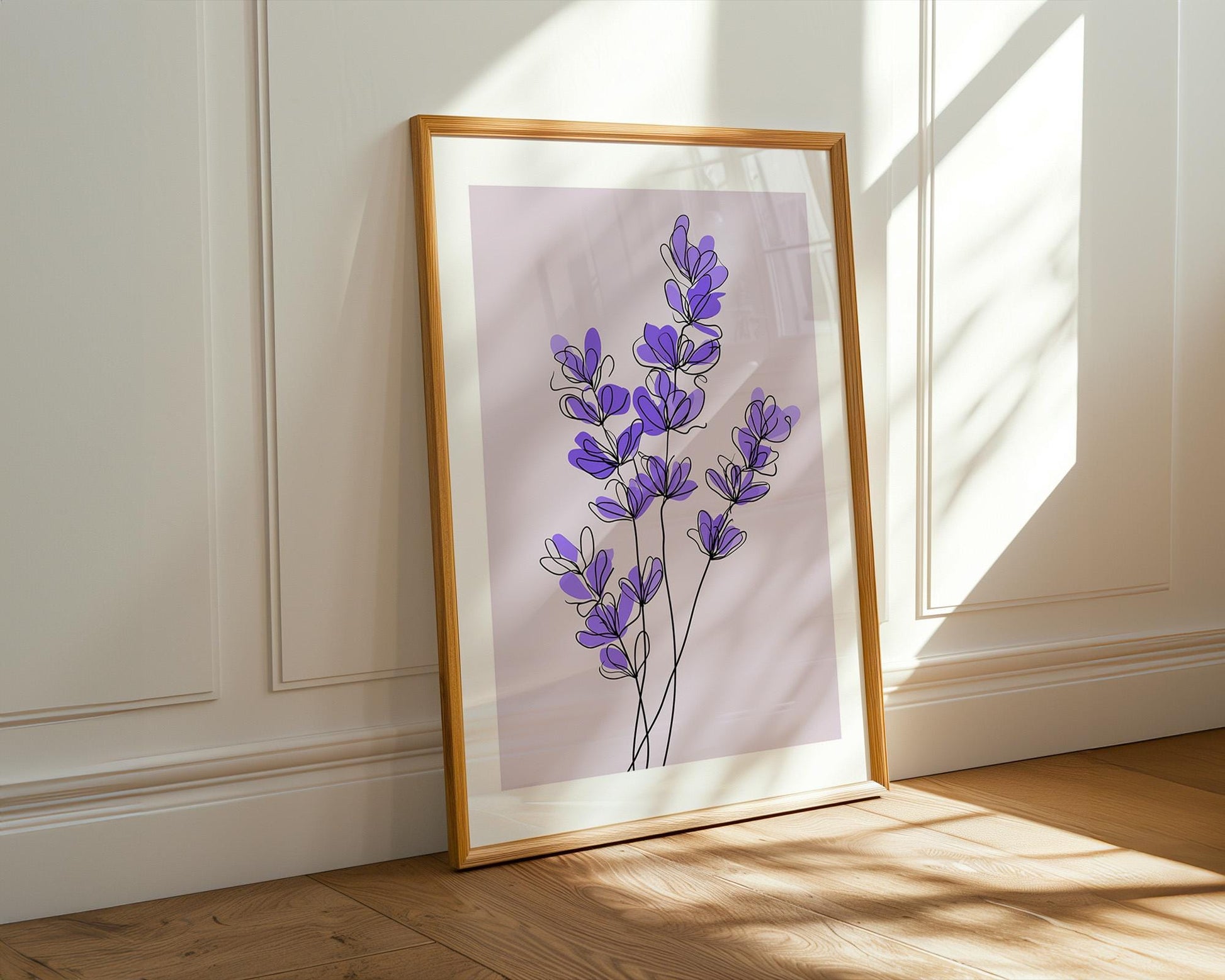 Flower Wall Decor | Lavender Floral Poster