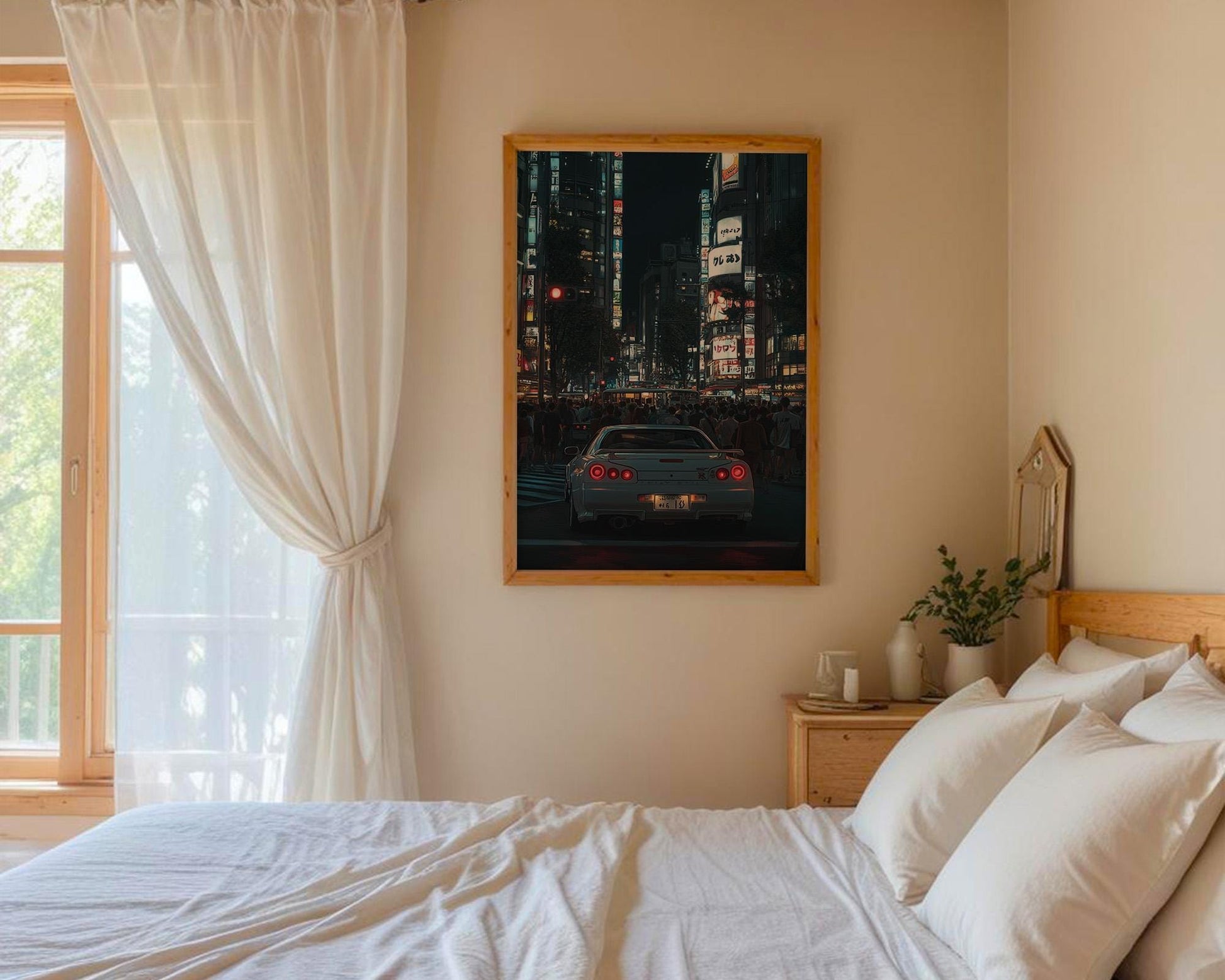 Japanese Wall Art | Tokyo Anime Car Poster
