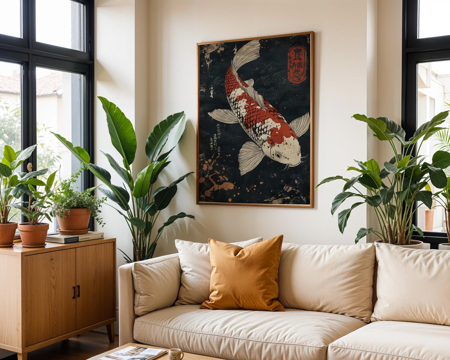 Japanese Wall Art | Japanese Koi Fish Print