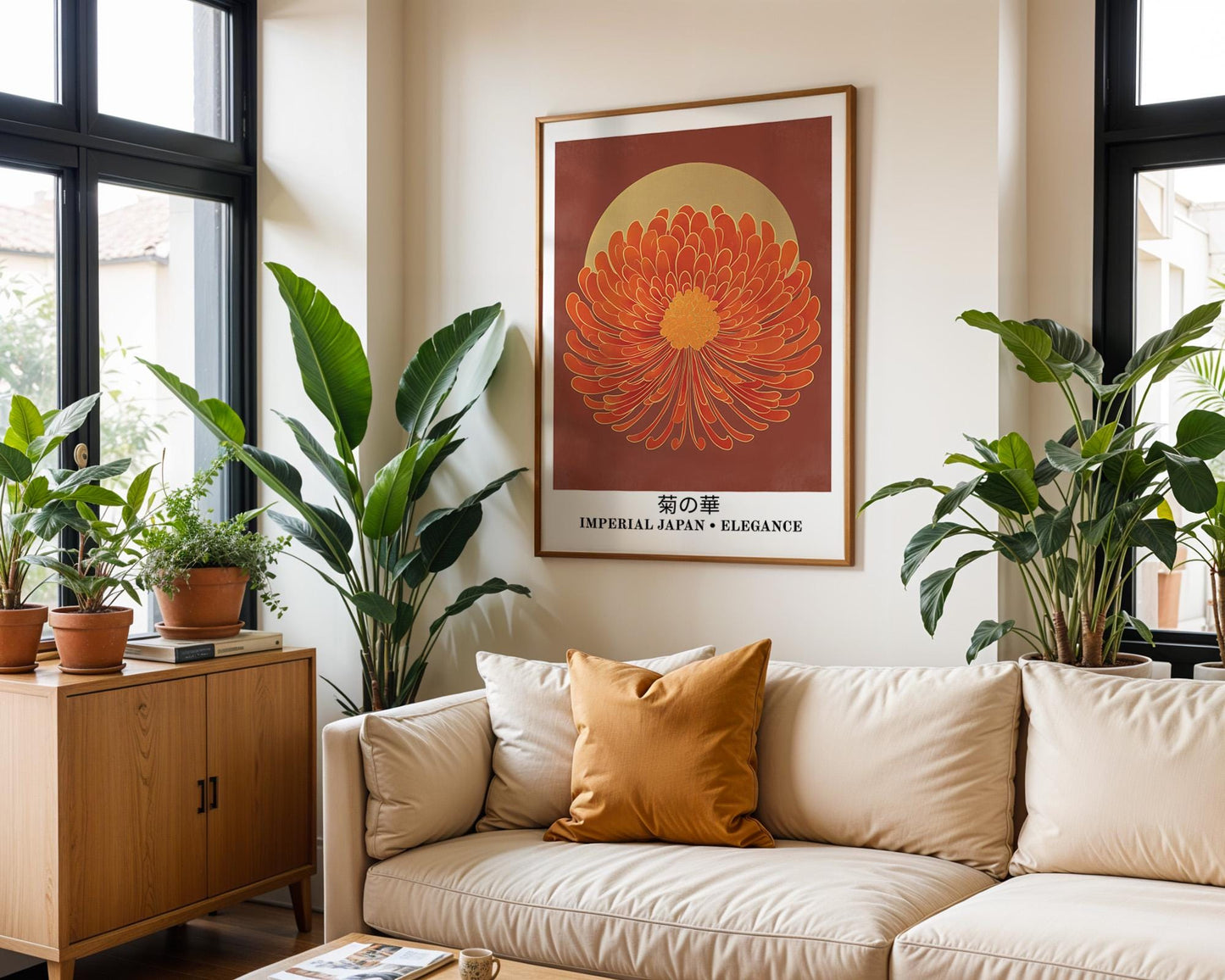 Japanese Wall Art Print | Japanese Floral Wall Art