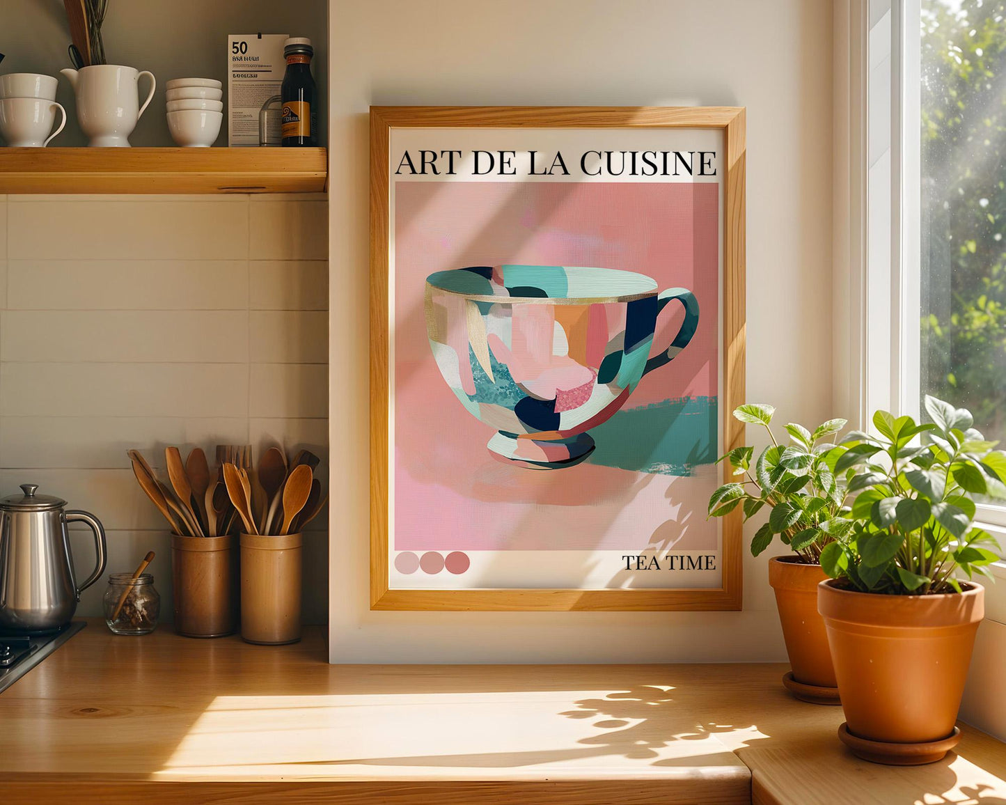 Kitchen Wall Art | Colourful Coffee Print