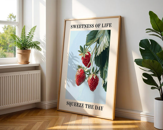 Kitchen Wall Art | Strawberry Artative Wall Art