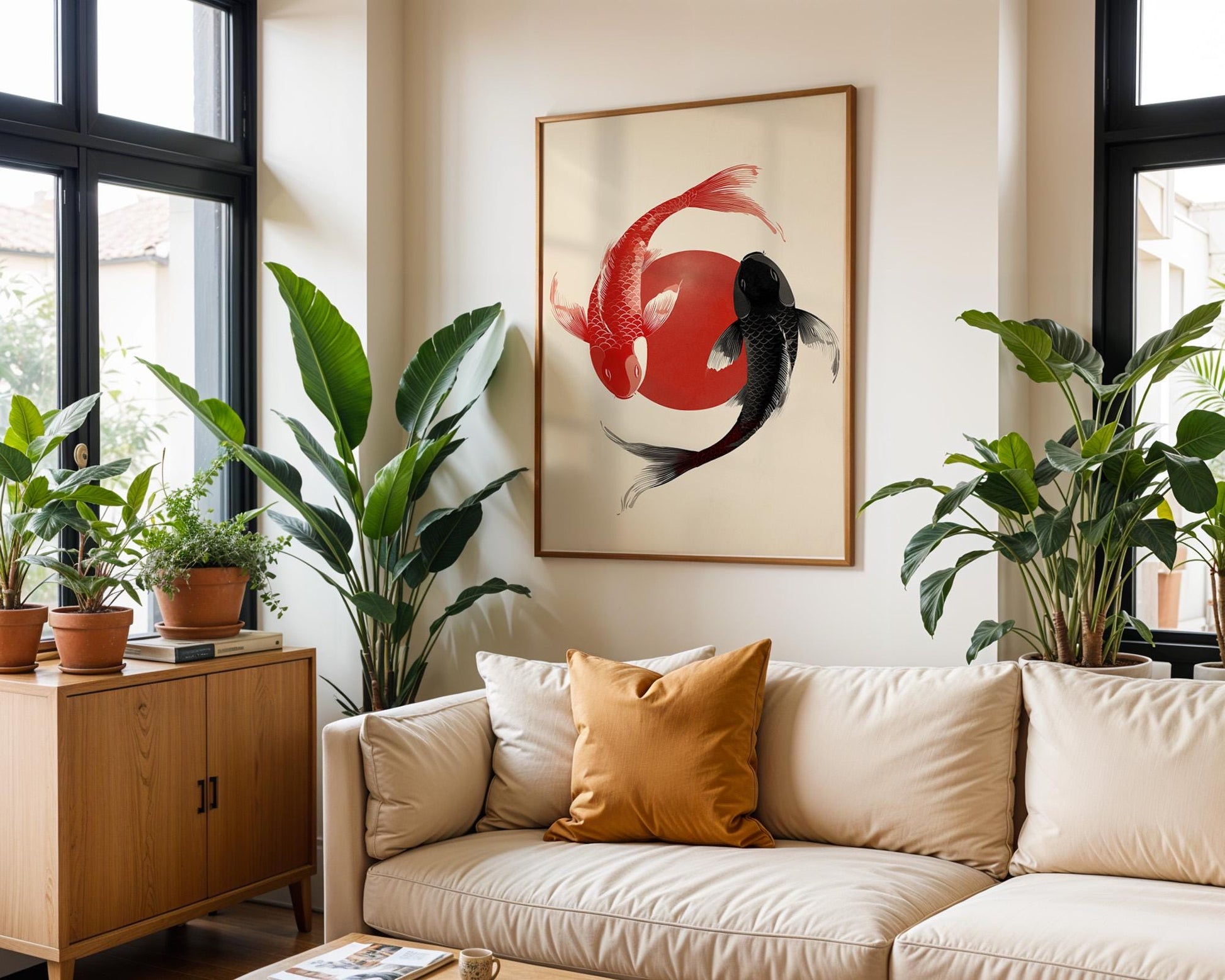 Japanese Wall Art Print | Japanese Koi Fish Poster