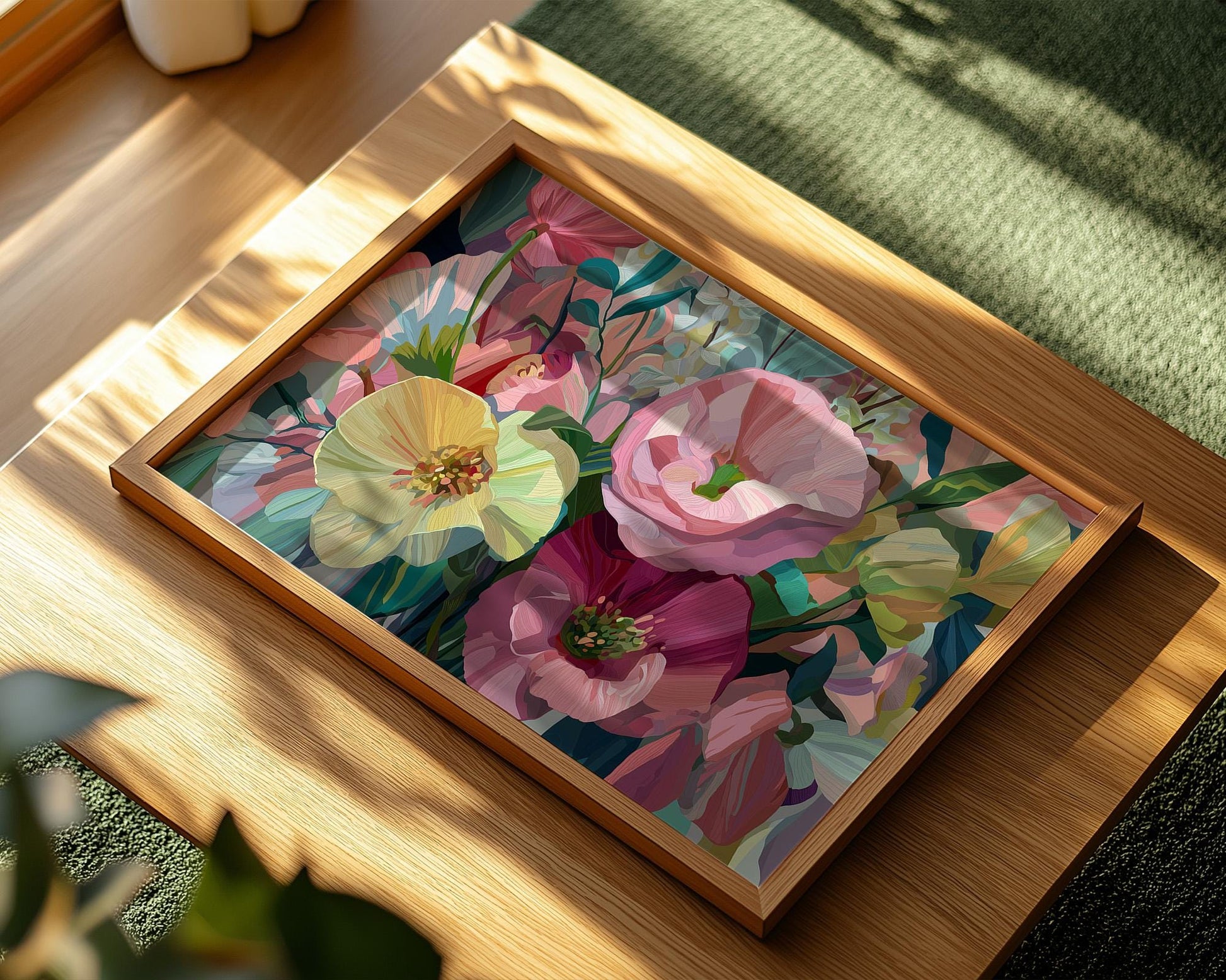Maximalist Rose Wall Art | Bold Floral Print