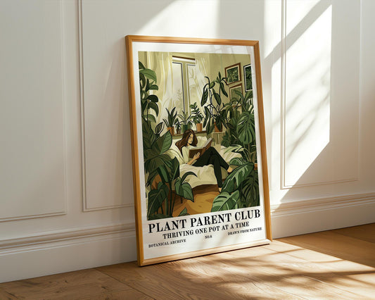 Flower Wall Decor | Retro Houseplant Poster