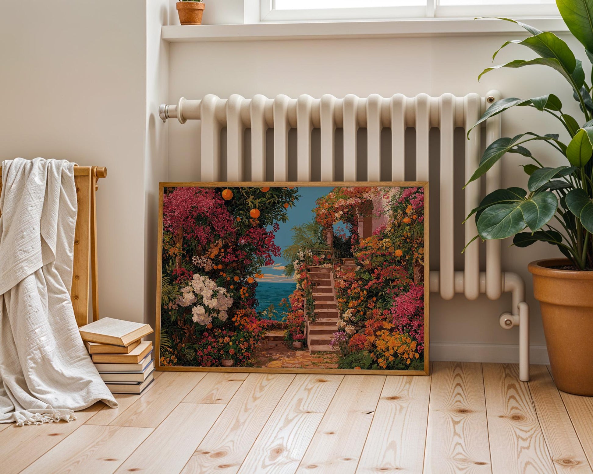 Maximalist Flower Wall Art | Colorful Abstract Floral Print