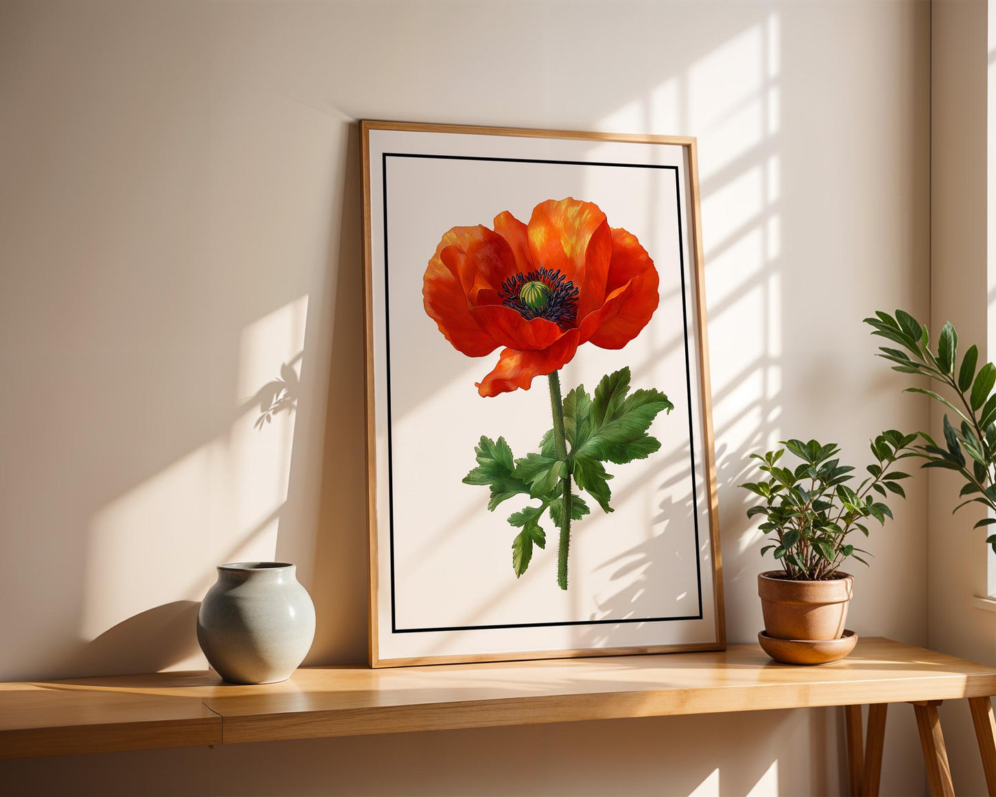 Flower Wall Decor | Bold Red Poppy