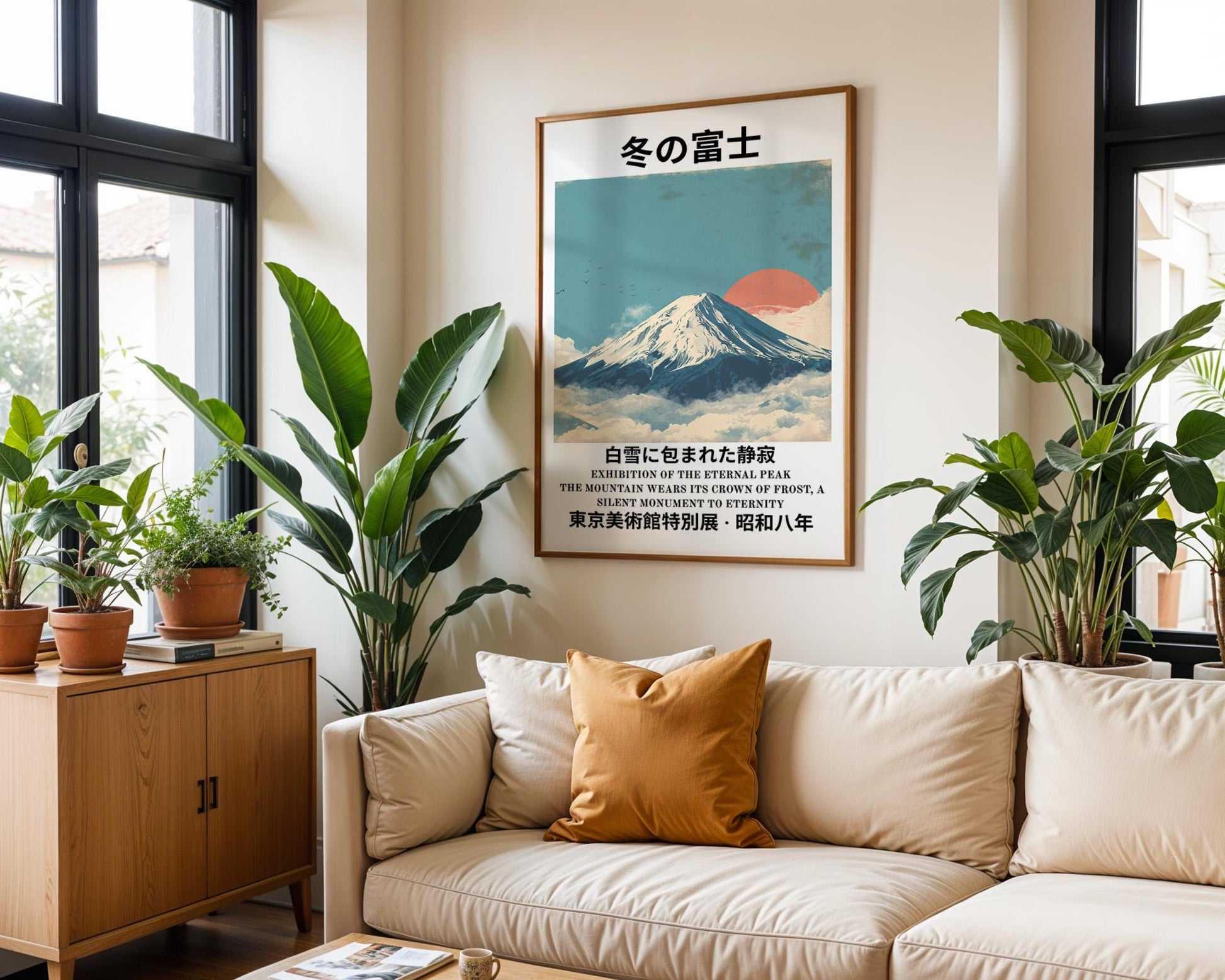Japanese Wall Art | Mount Fuji Winter Poster