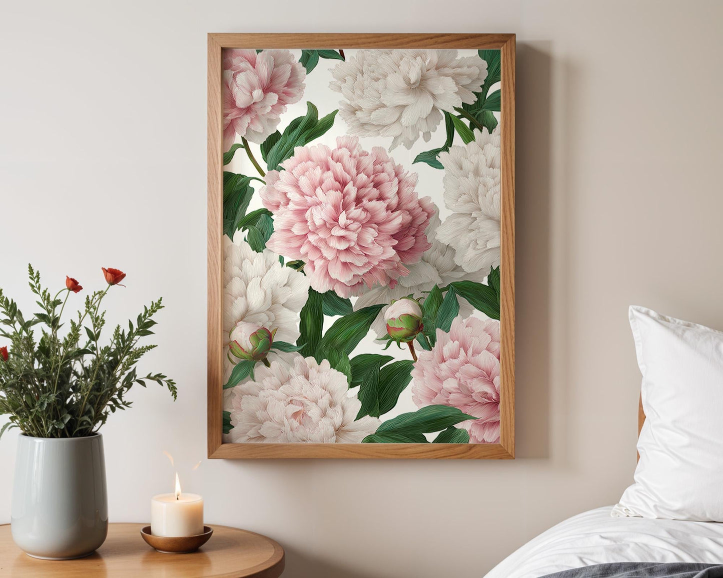 Flower Wall Decor | Peony Botanical Poster