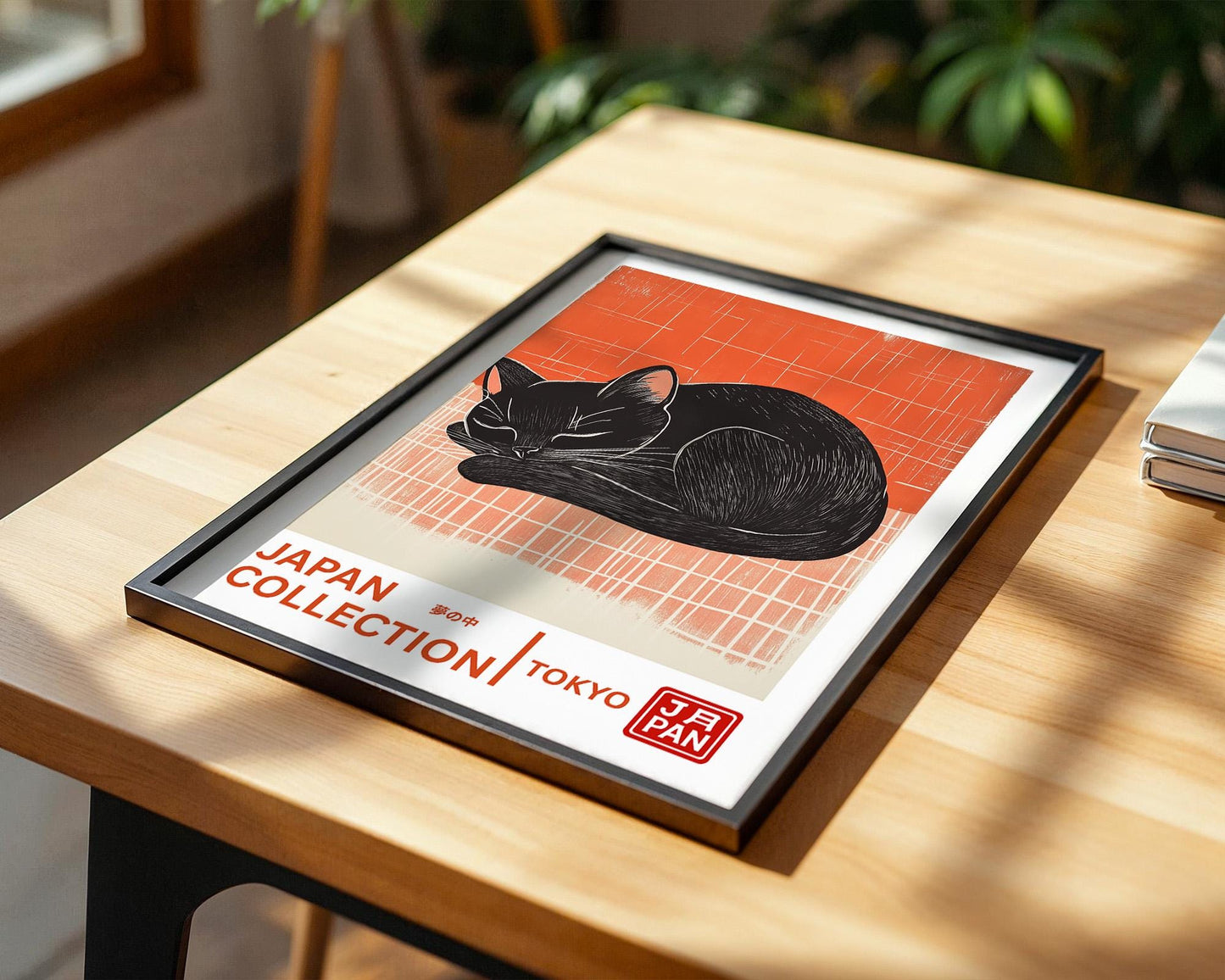 Japanese Wall Art | Japanese Cat Art Print