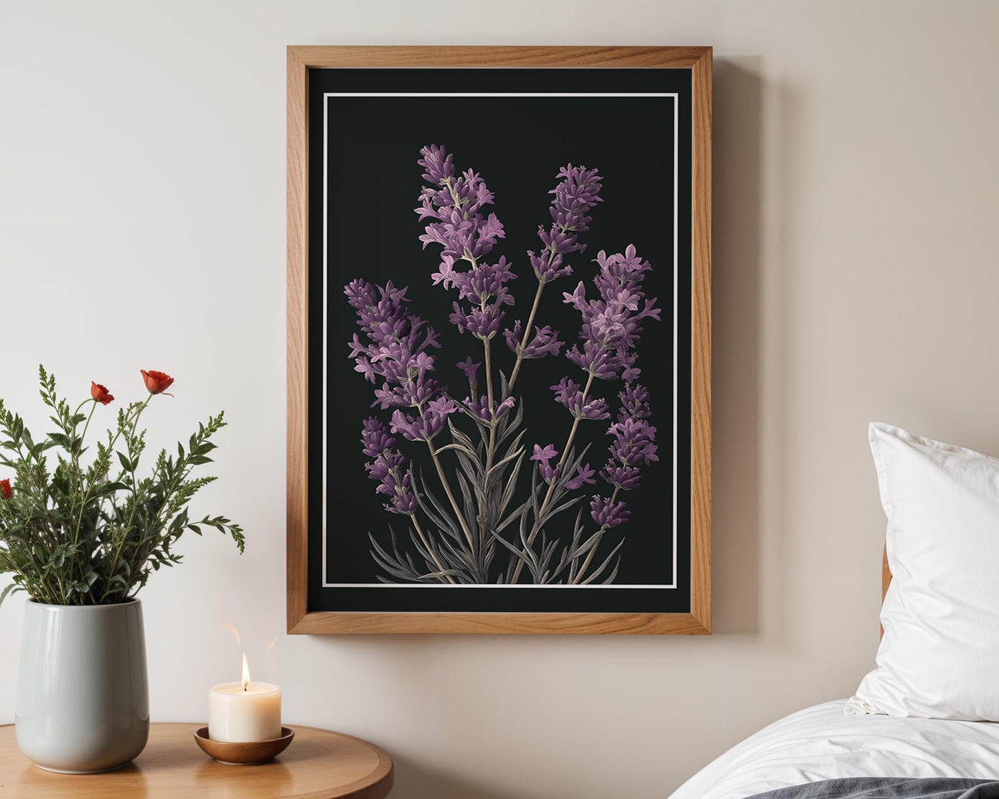 Flower Wall Decor | Lavender Floral Poster