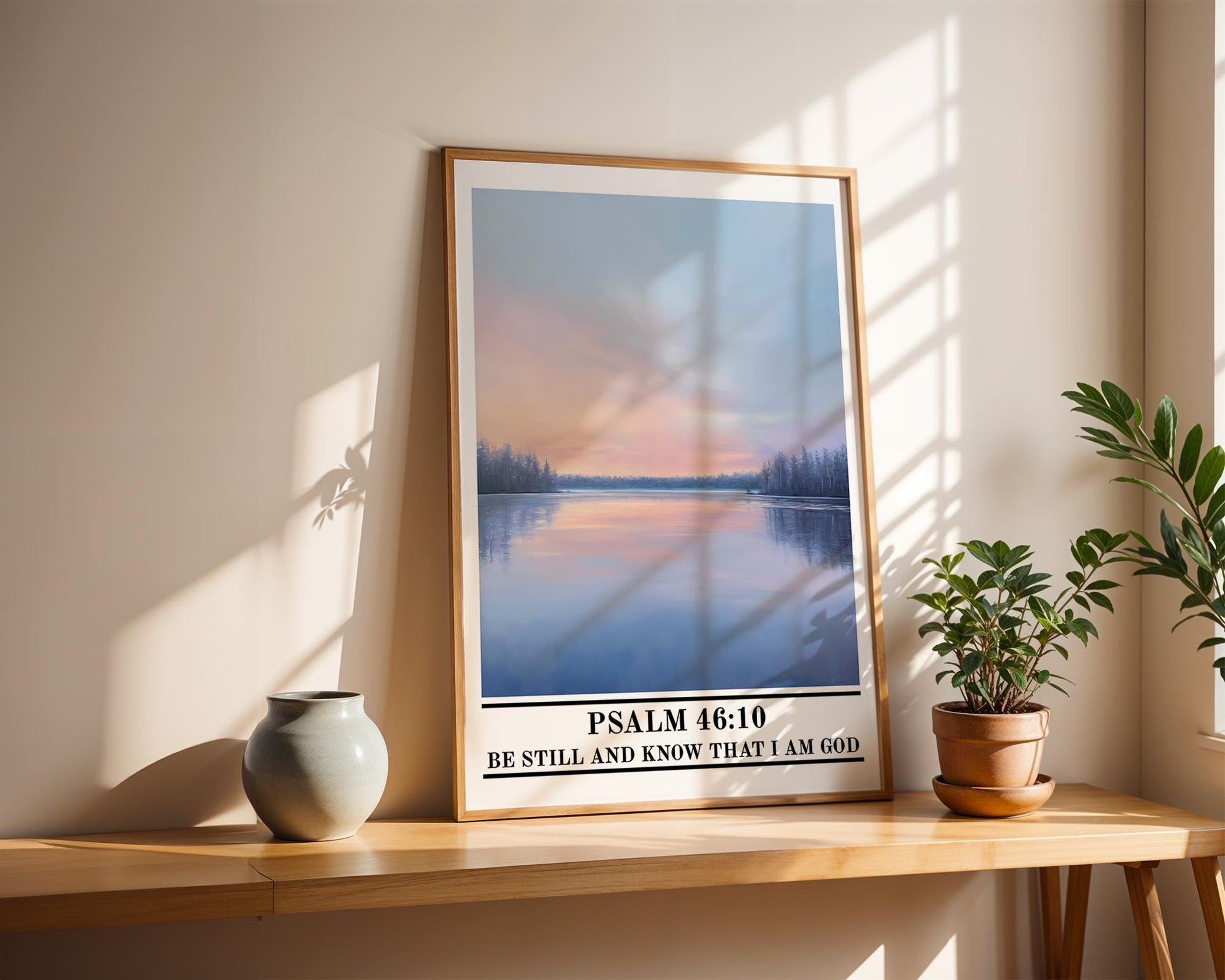Christian Wall Art | Christian Scripture Psalm 46:10 Poster