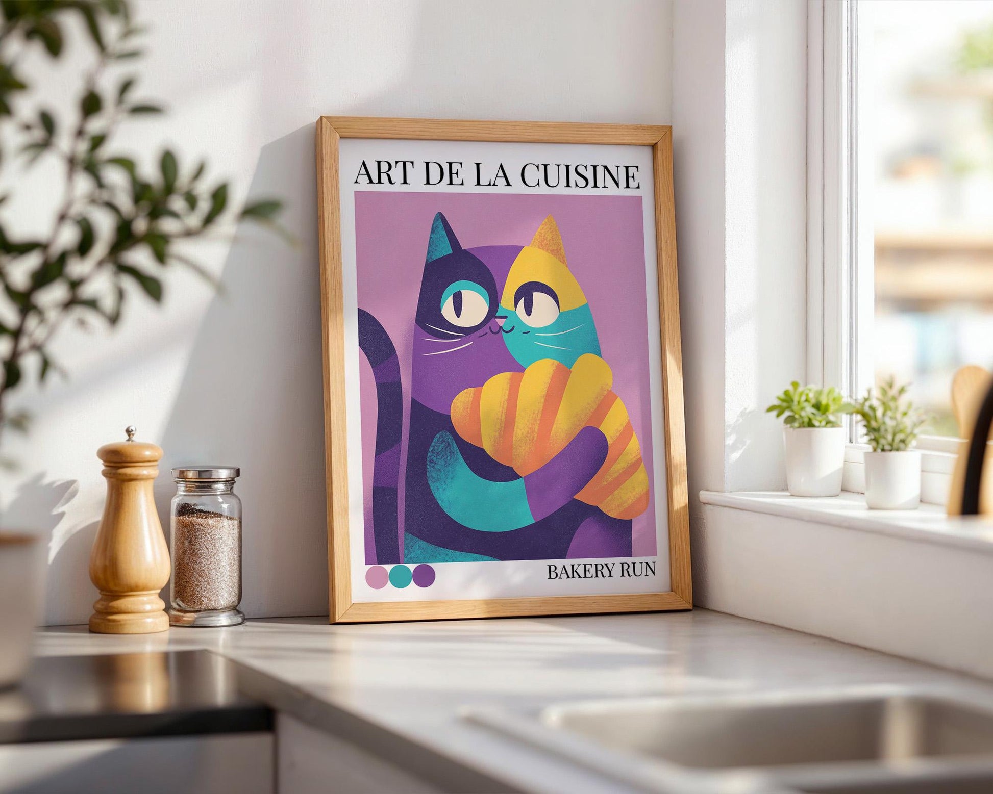 Kitchen Wall Art | Bakery Croissant Wall Art