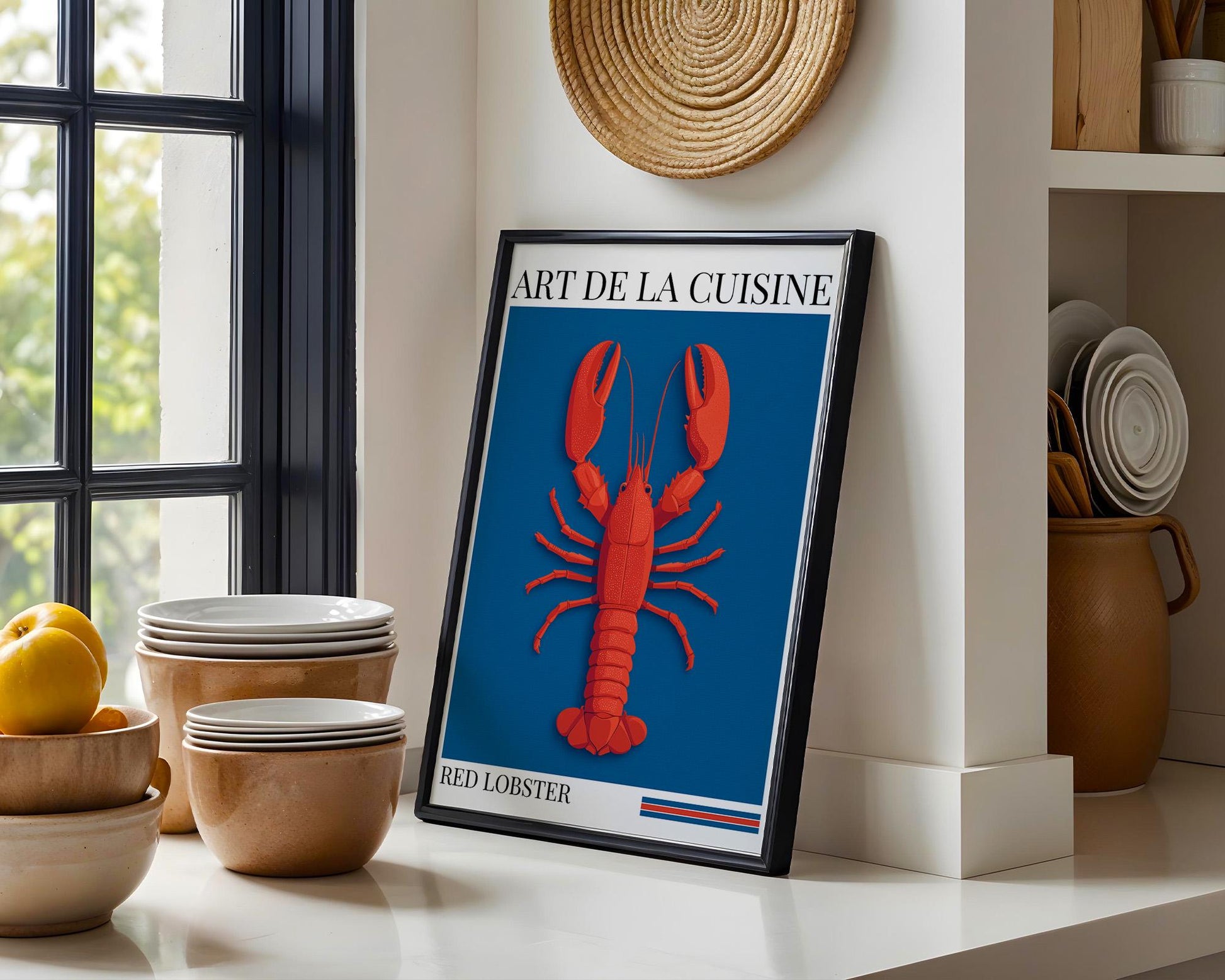 Kitchen Wall Art | Red Lobster Wall Art