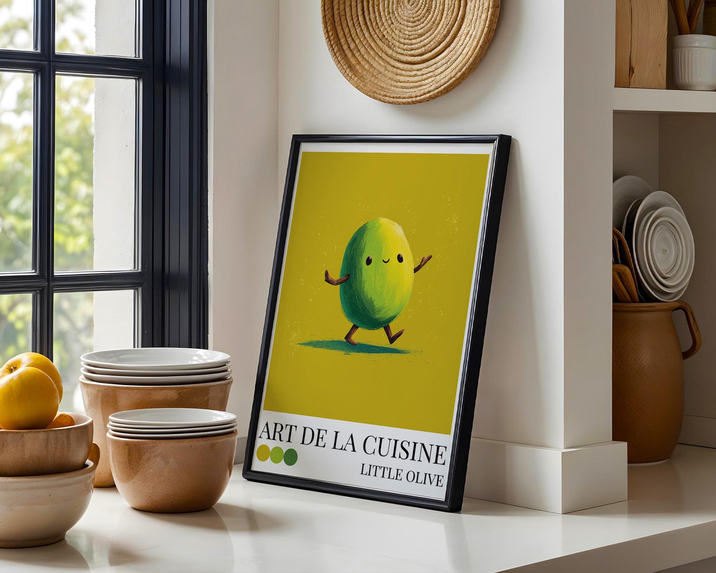 Kitchen Wall Art | Dopamine Olive Art Print
