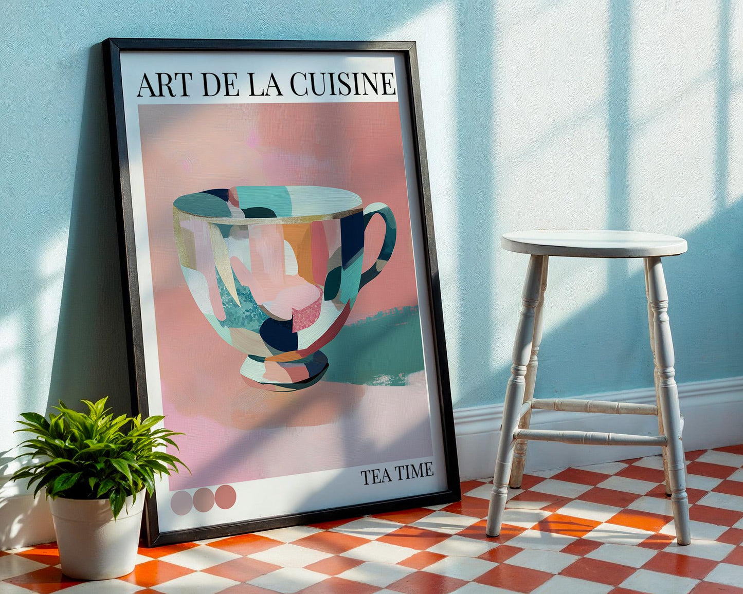 Kitchen Wall Art | Colourful Coffee Print