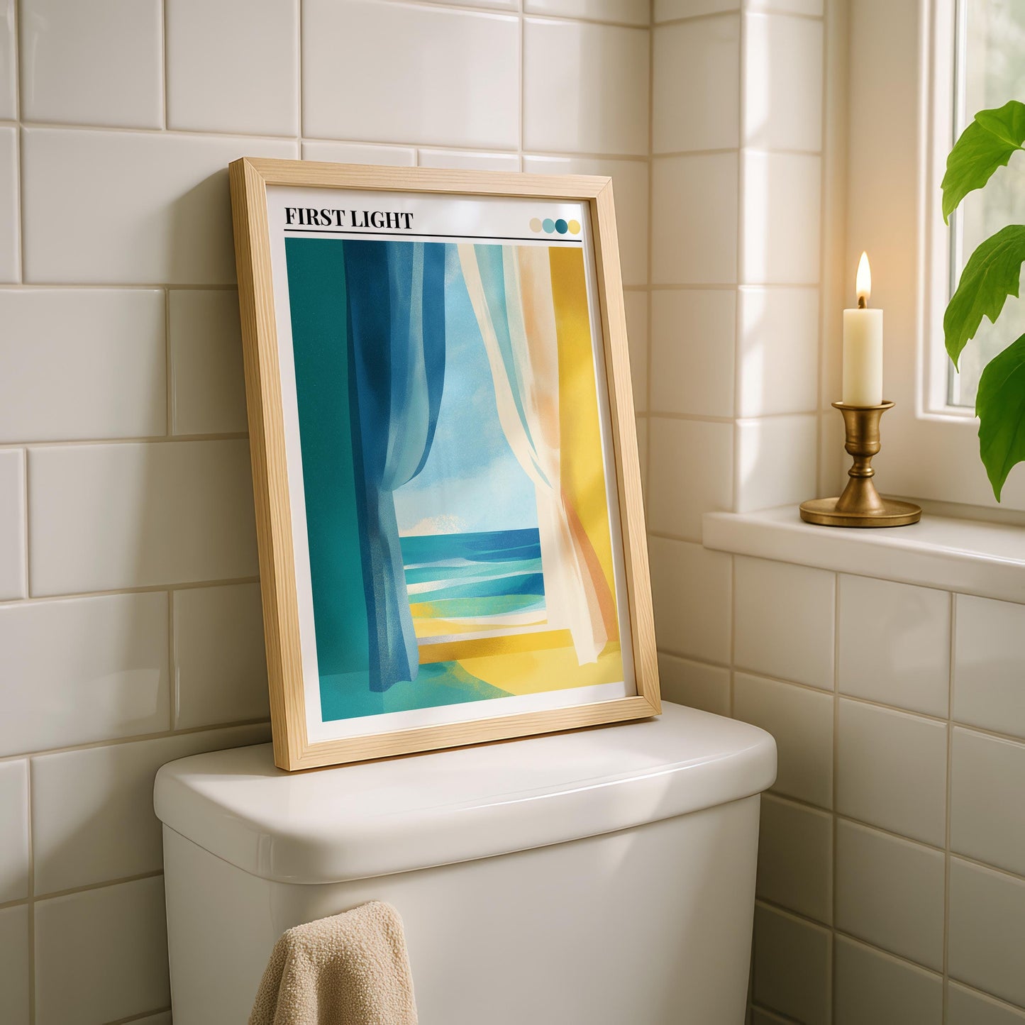 Bathroom Wall Art | Beach Wall Art Print