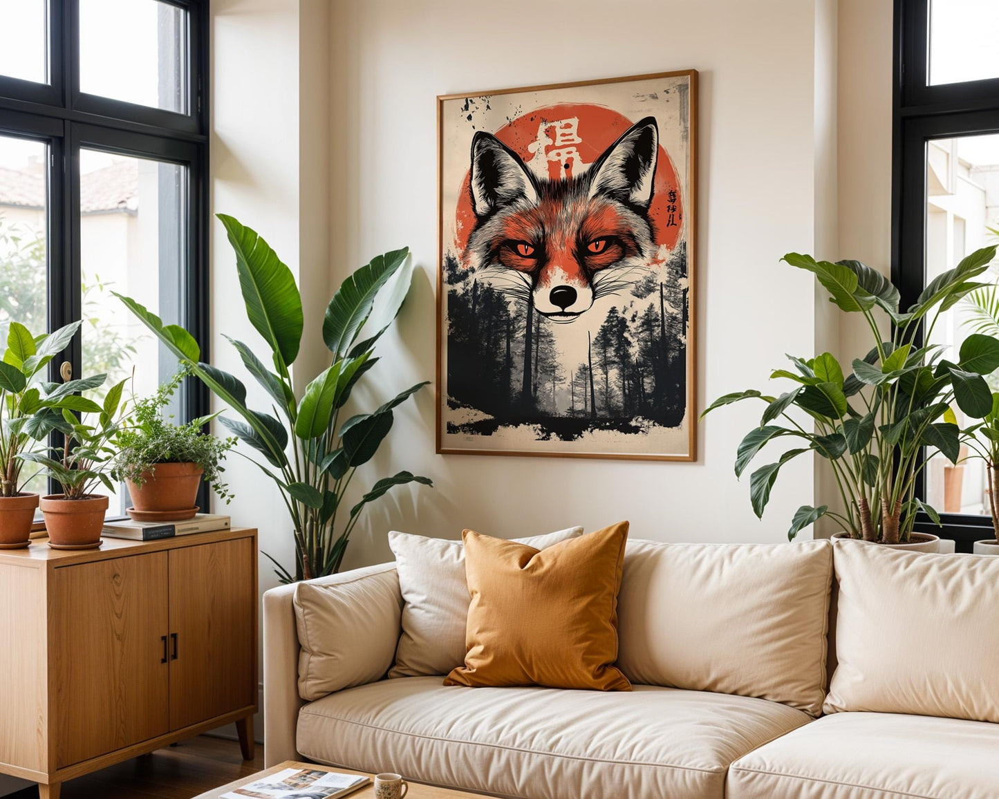 Japanese Wall Art | Japanese Fox Poster