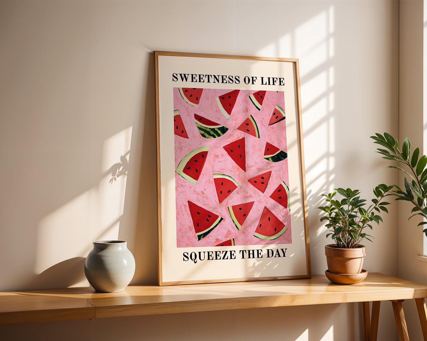 Kitchen Wall Art | Watermelon Modern Wall Art Print