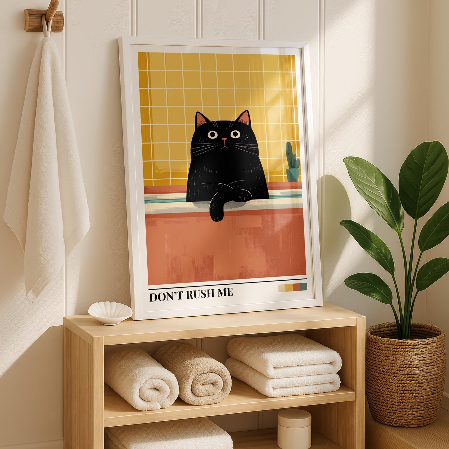 Bathroom Wall Art | Cat Bathroom Wall Art