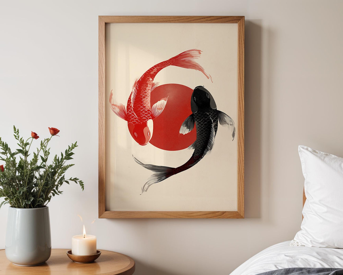 Japanese Wall Art Print | Japanese Koi Fish Poster