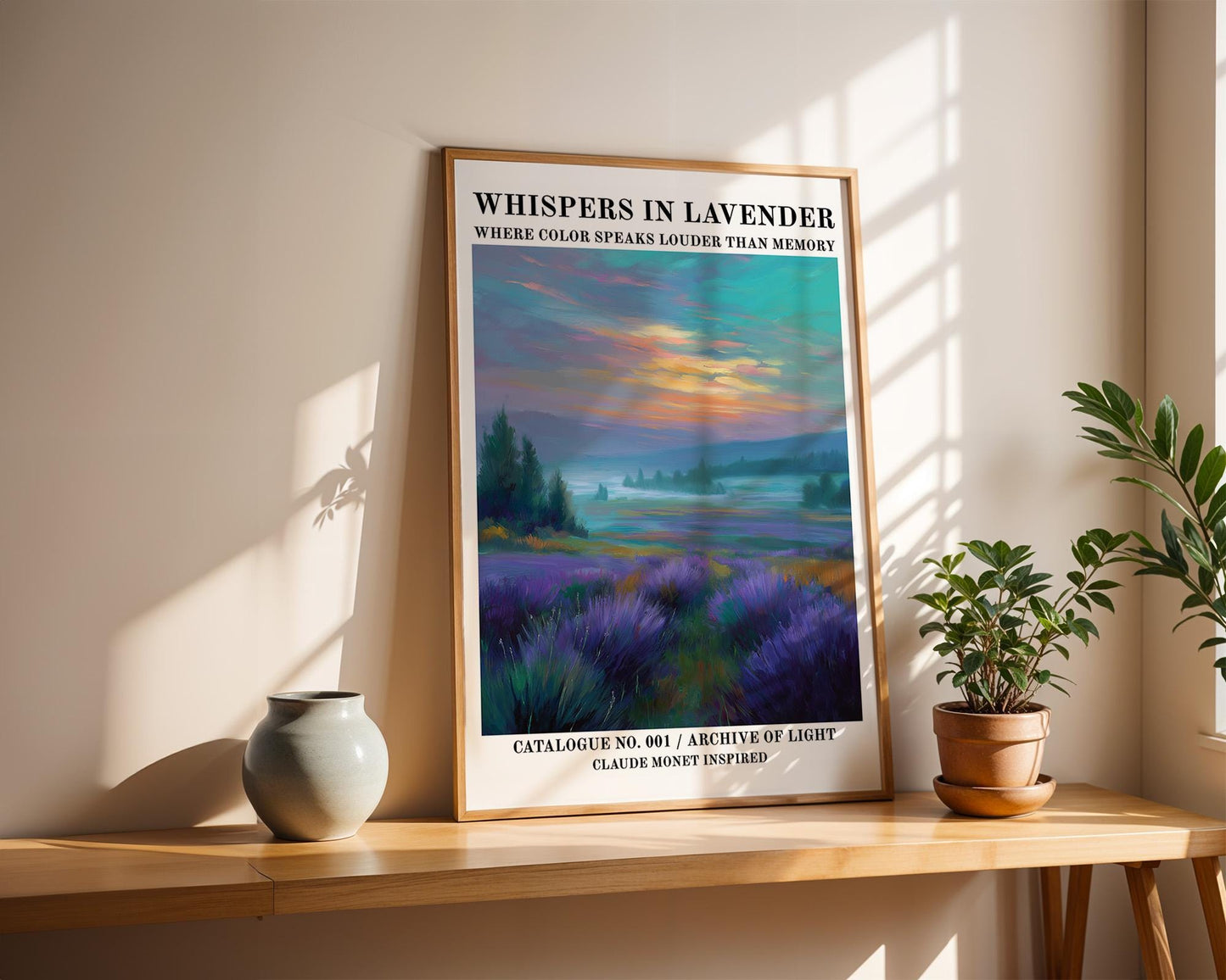 Gallery Wall Art | Claude Monet Inspired Poster