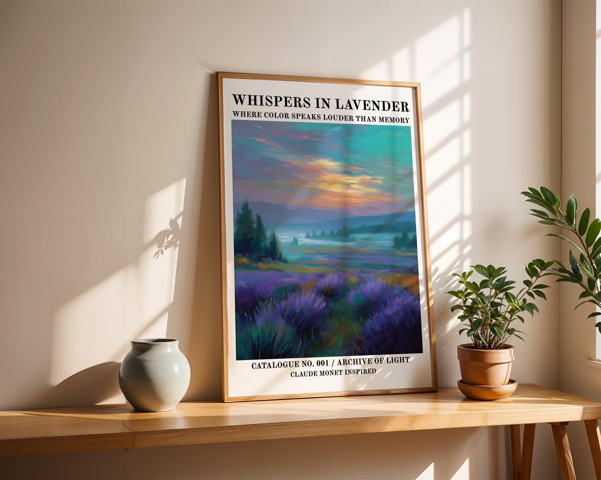 Gallery Wall Art | Claude Monet Inspired Poster