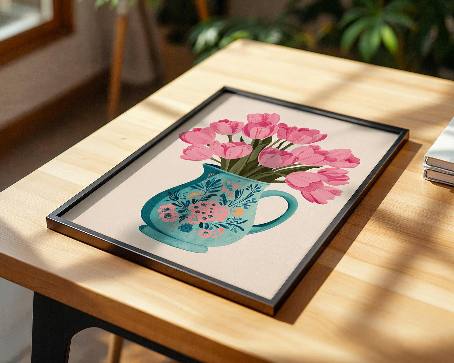 Flower Wall Decor | Vibrant Tulip Poster