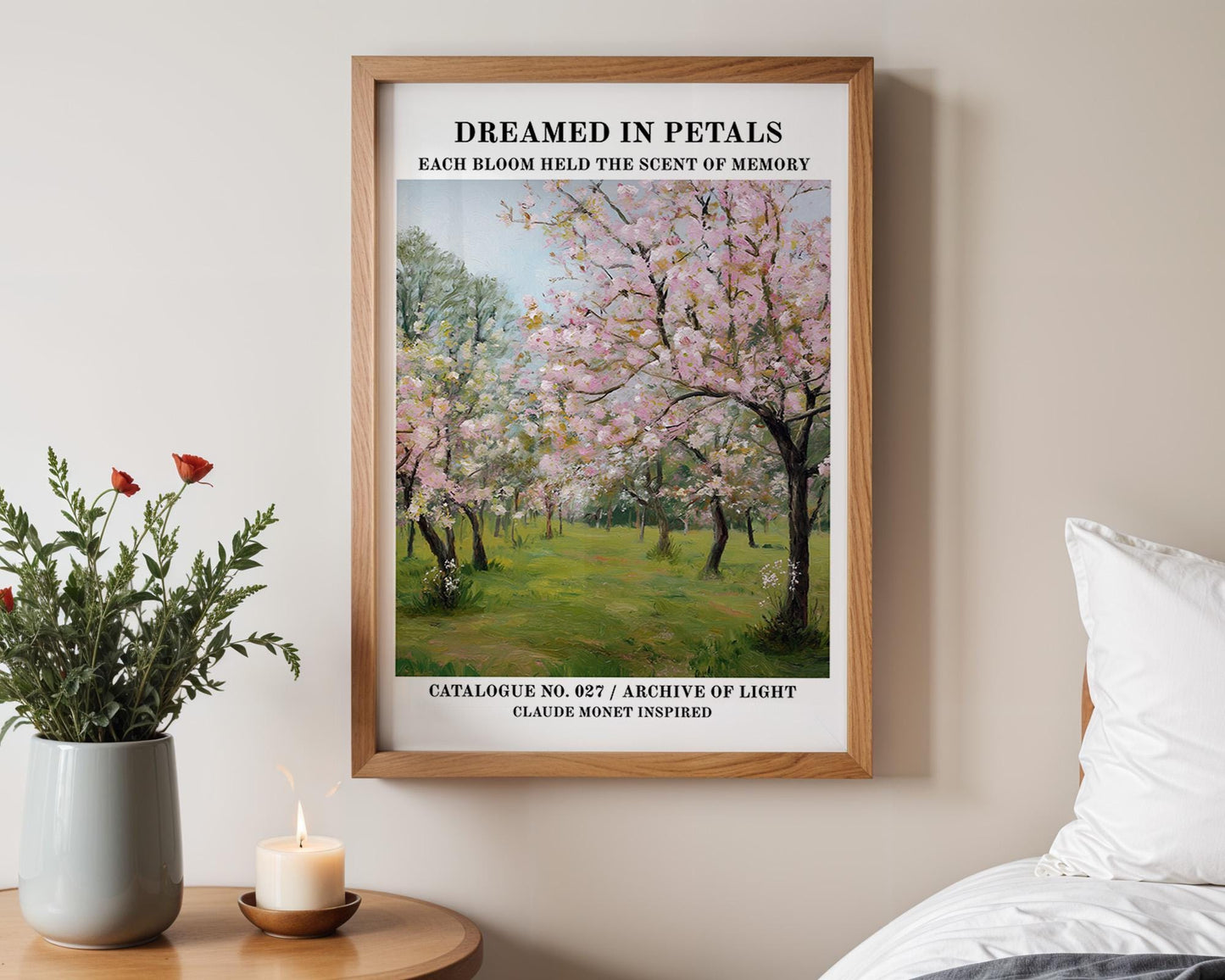 Gallery Wall Art | Monet Inspired Floral Print