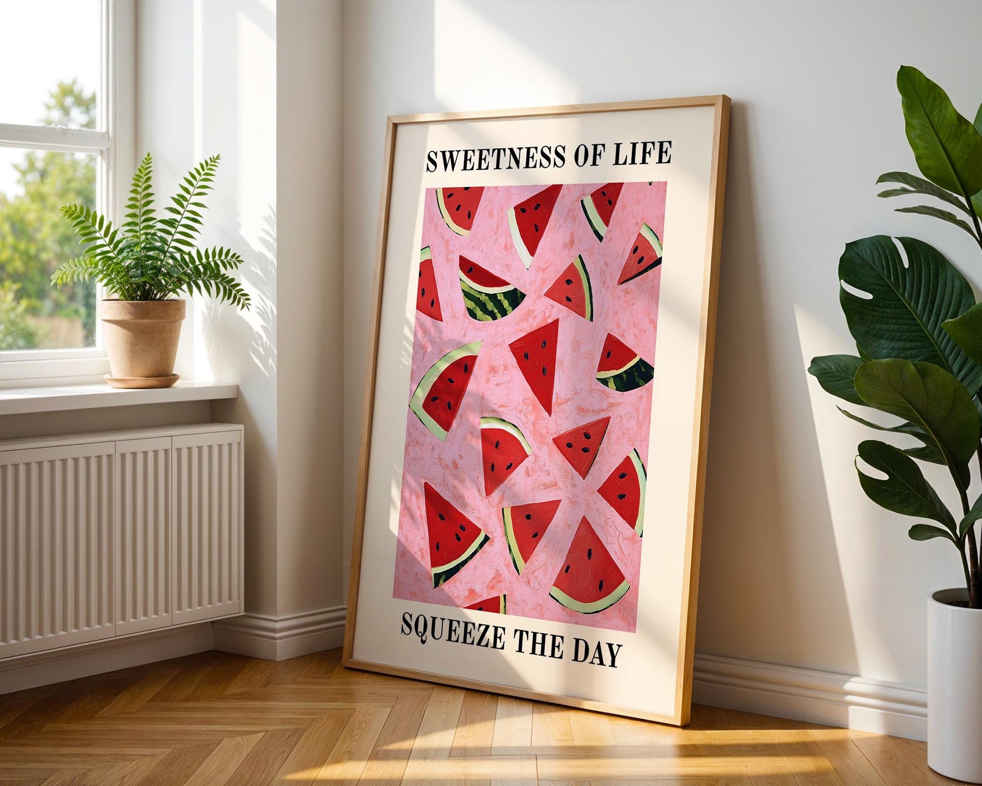 Kitchen Wall Art | Watermelon Modern Wall Art Print
